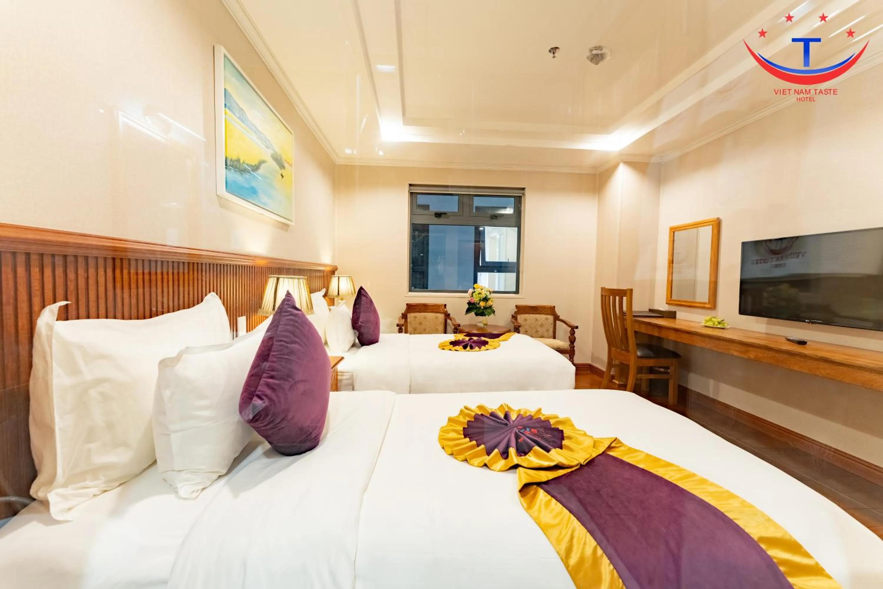 Bed in Vietnam Taste Hotel Quy Nhon - Beachfront