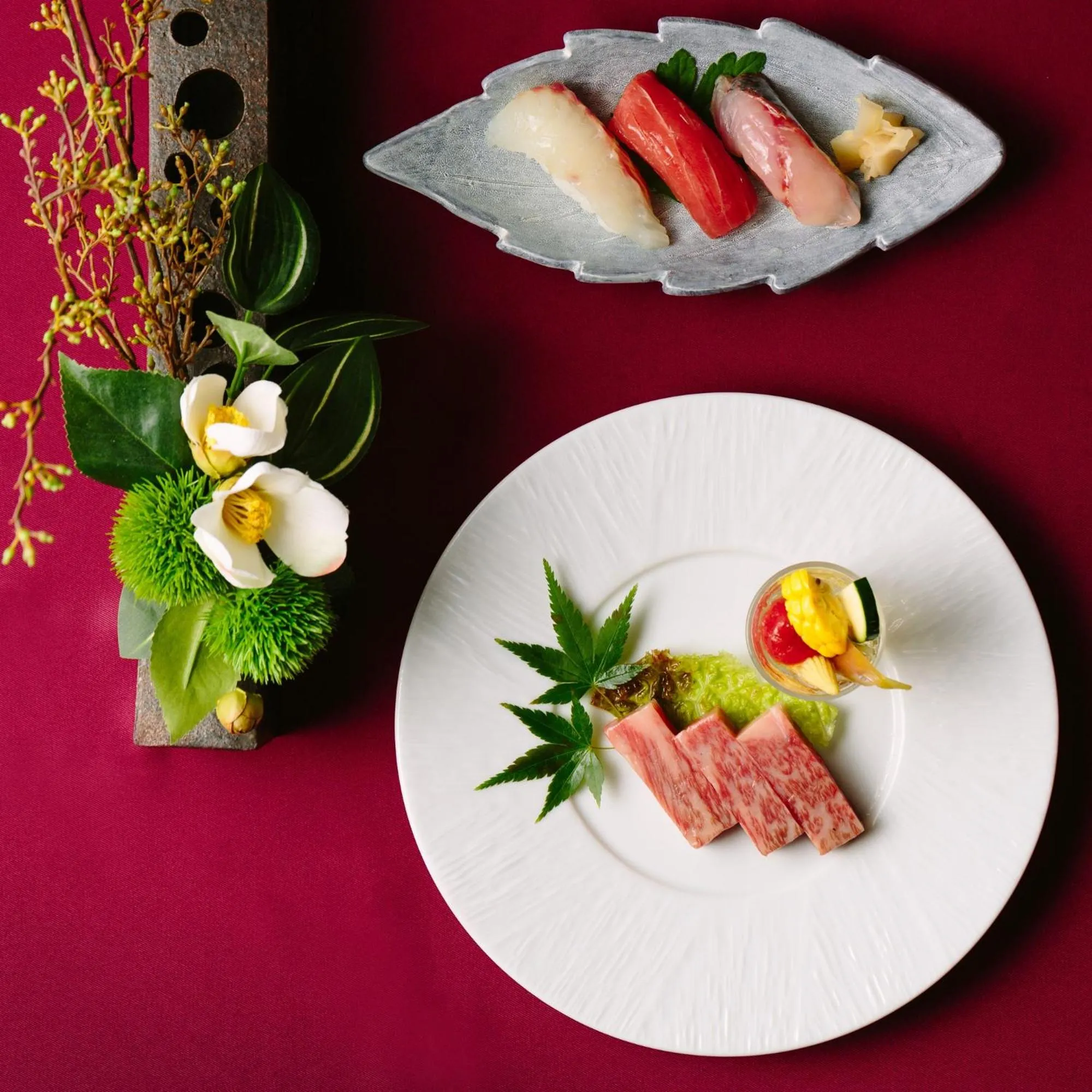 Food in Suisui Garden Ryokan (in the Art Hotel Kokura New Tagawa)