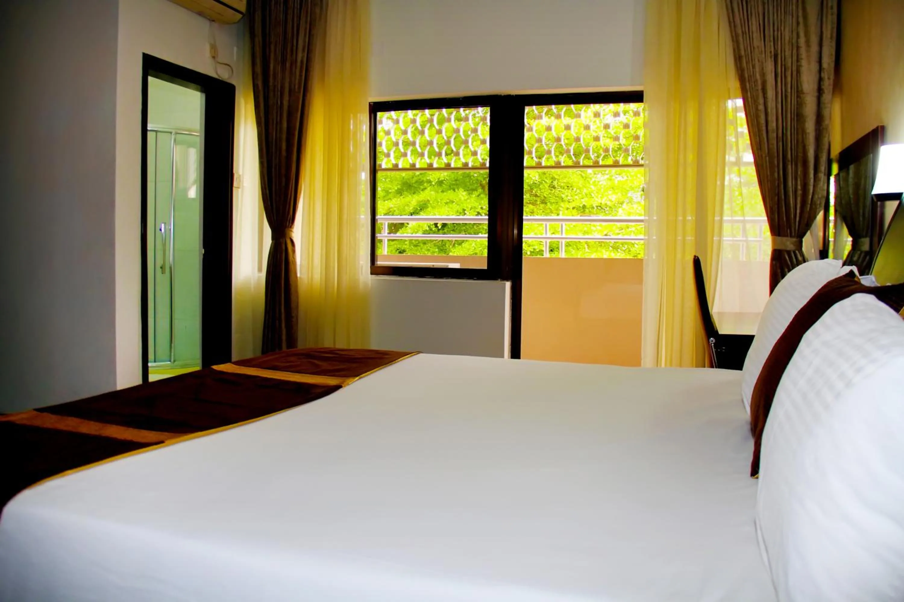 Bed in Anabel Apartment and Suites, Abuja