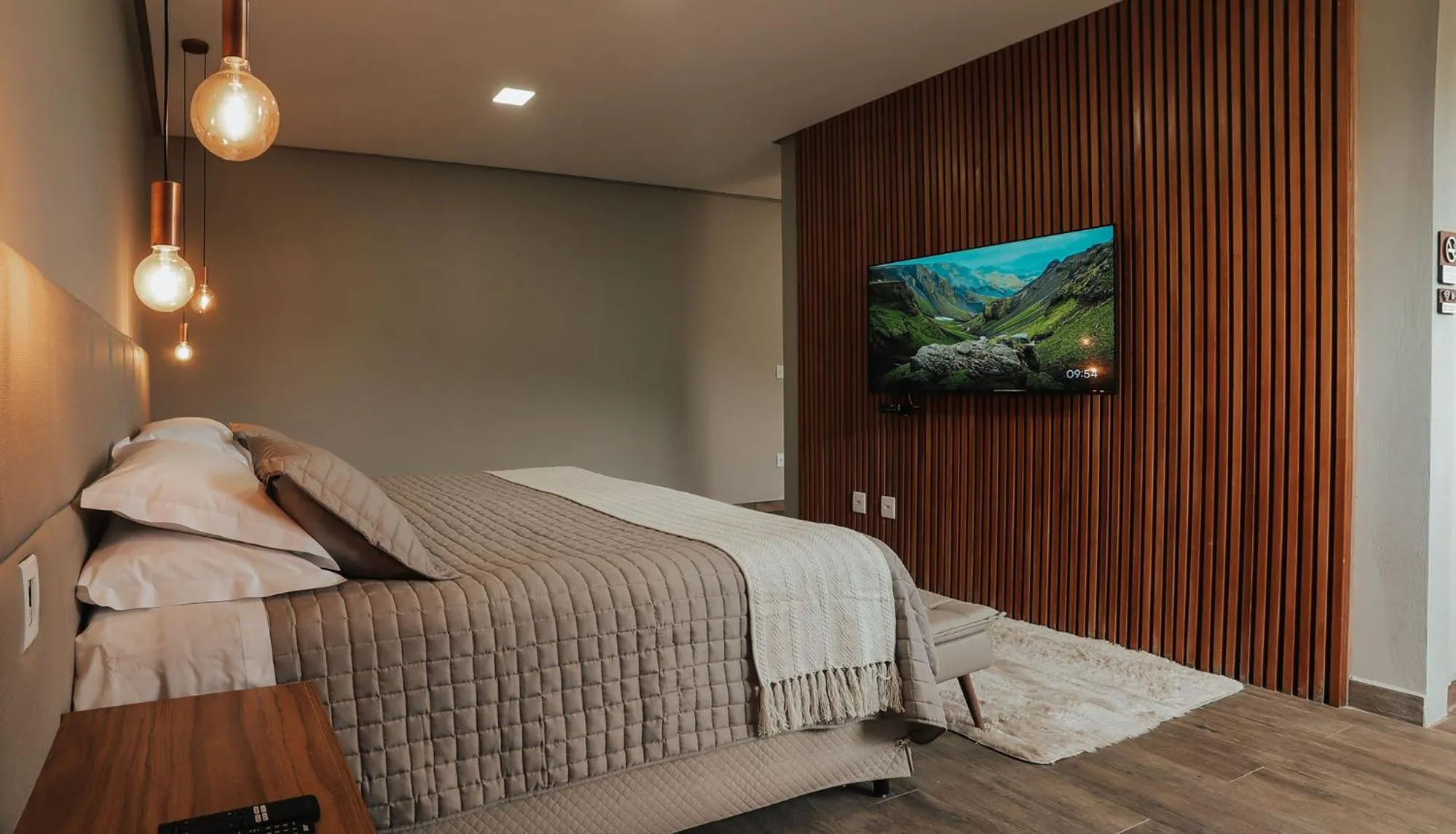 Bed in Pousada Quinta dos Cabeças