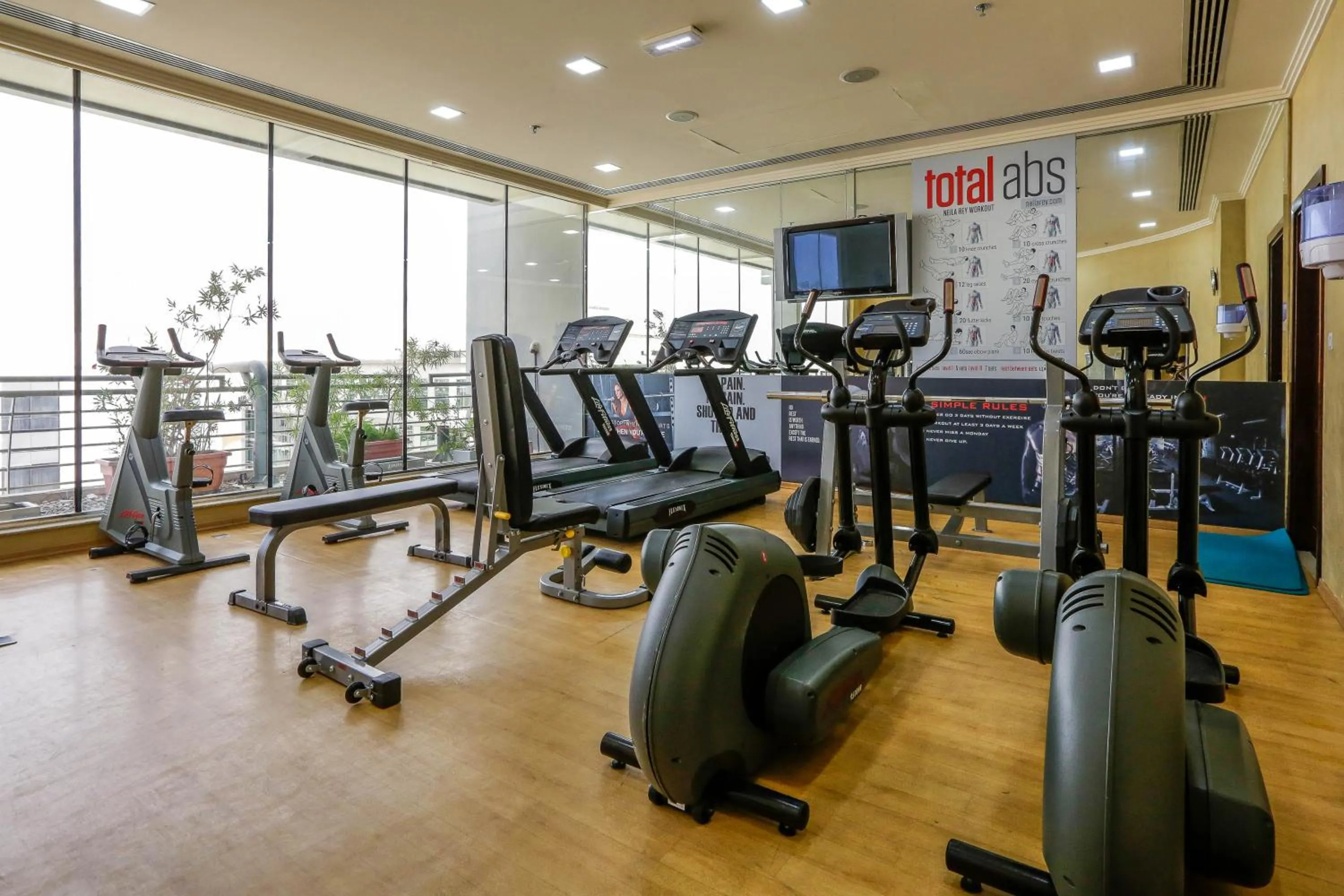 Fitness centre/facilities in MENA ApartHotel Albarsha At The Mall