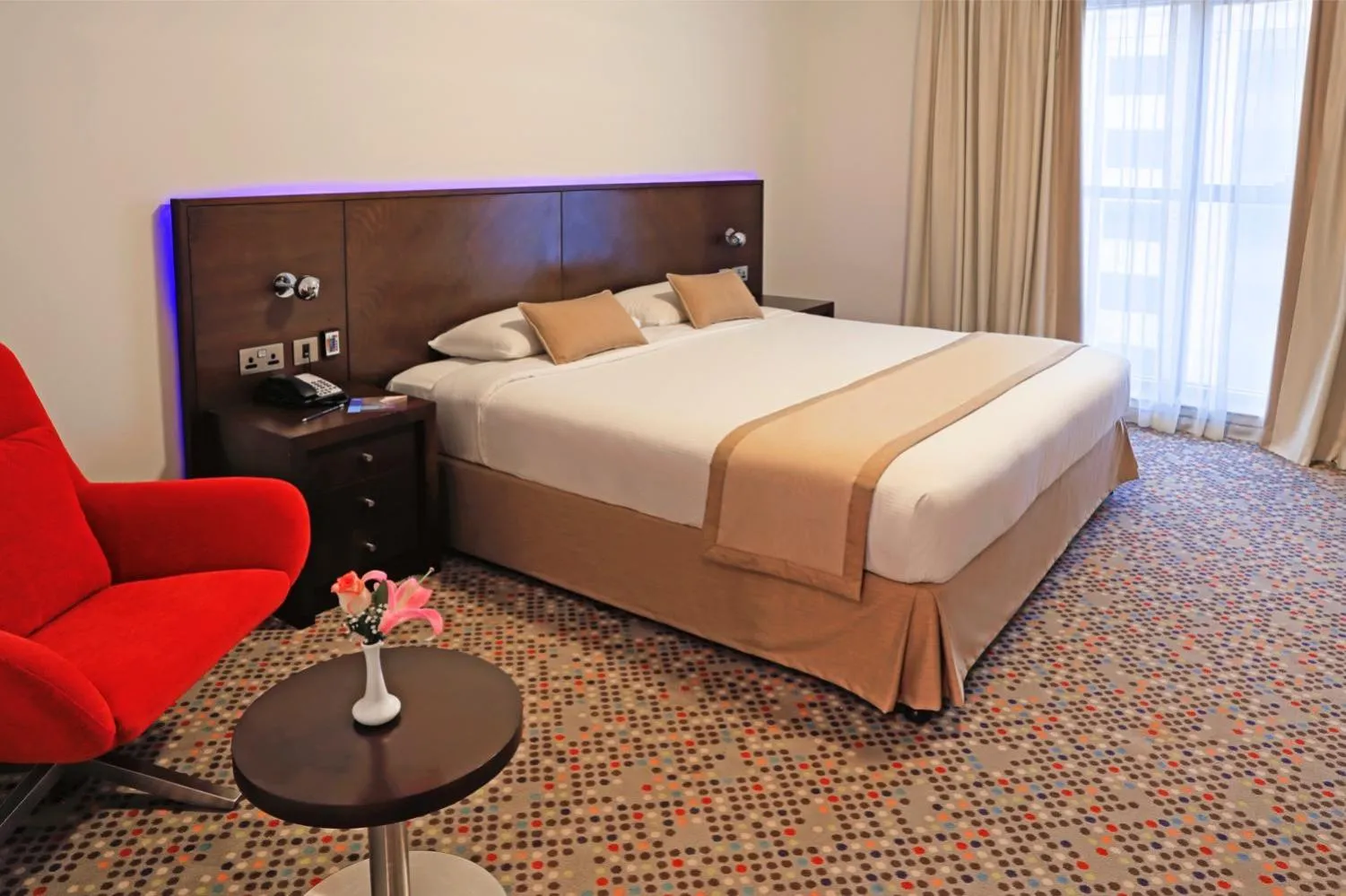 Bedroom, Bed in MENA ApartHotel Albarsha At The Mall