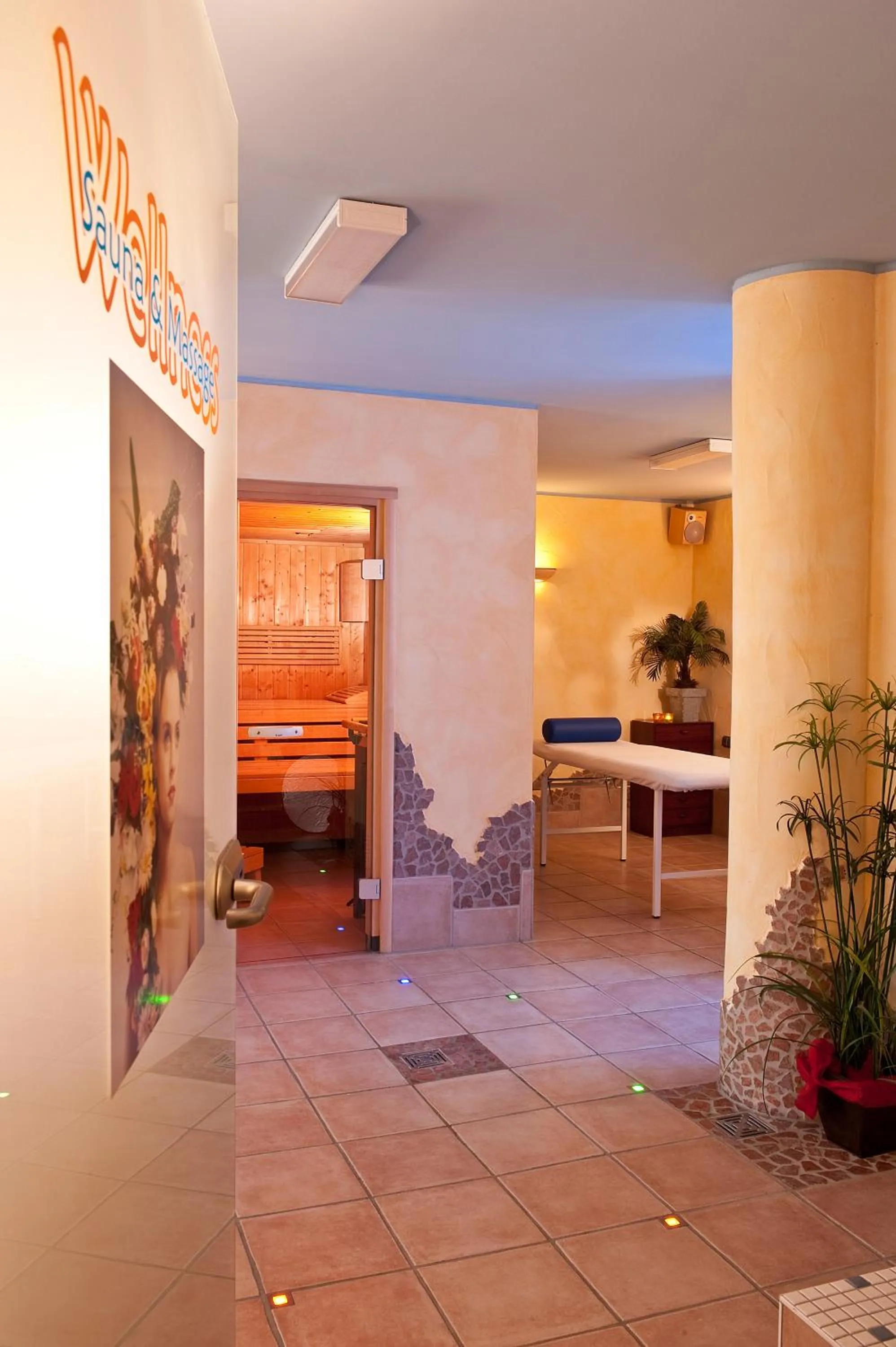 Sauna, Bed in Hotel am Kurpark