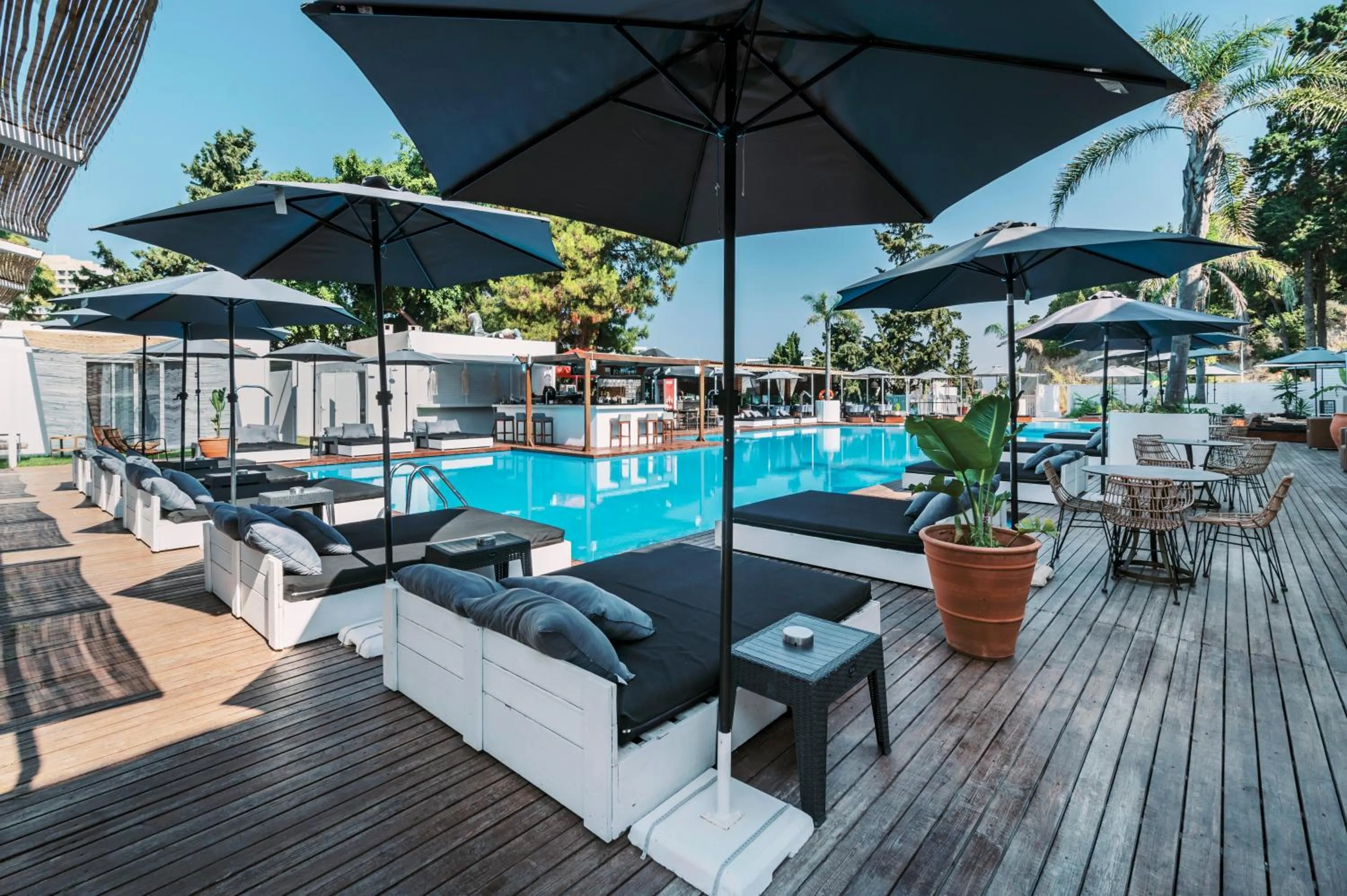 Swimming pool in Bamboo Suites Hotel - Adults Only