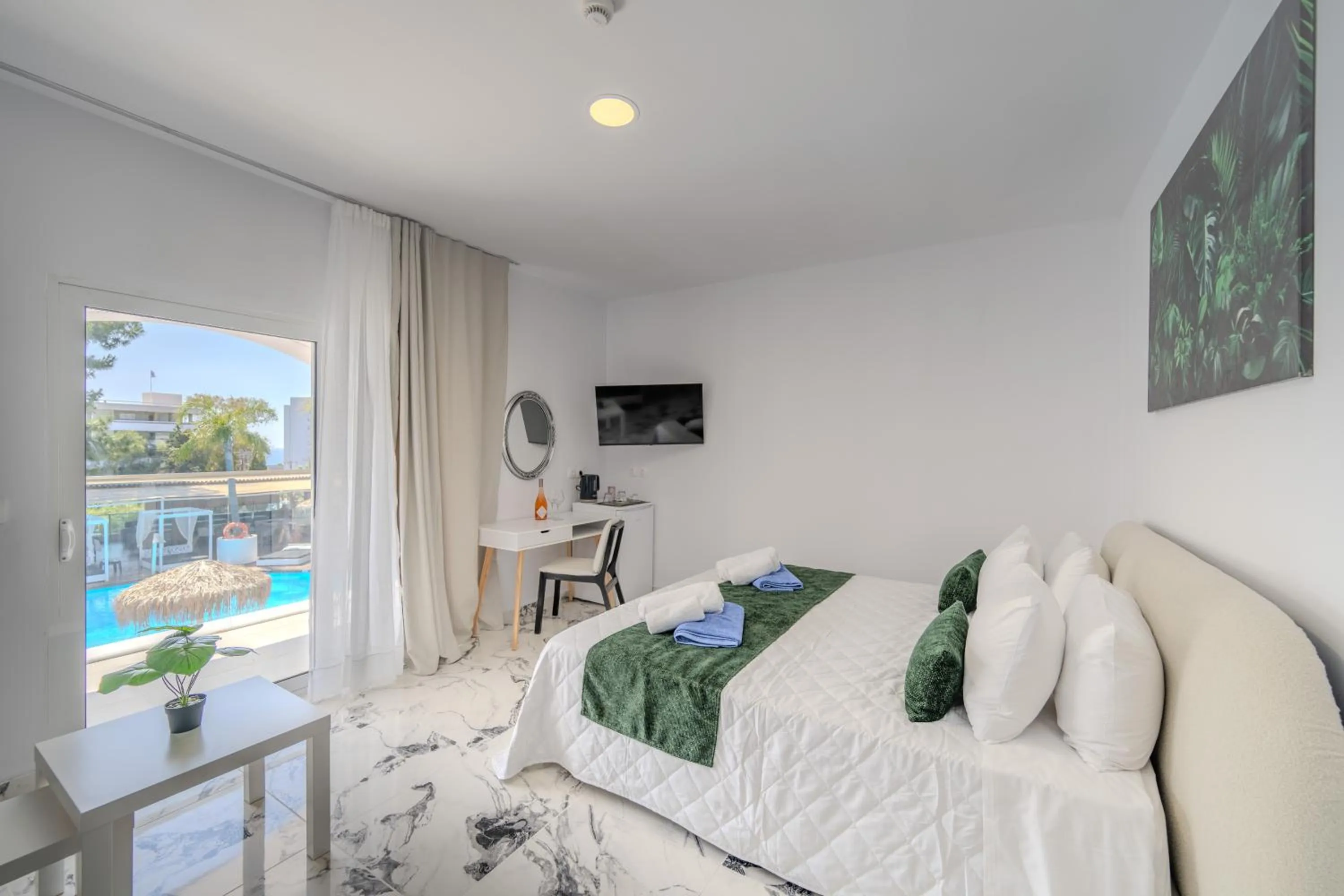 Bed in Bamboo Suites Hotel - Adults Only