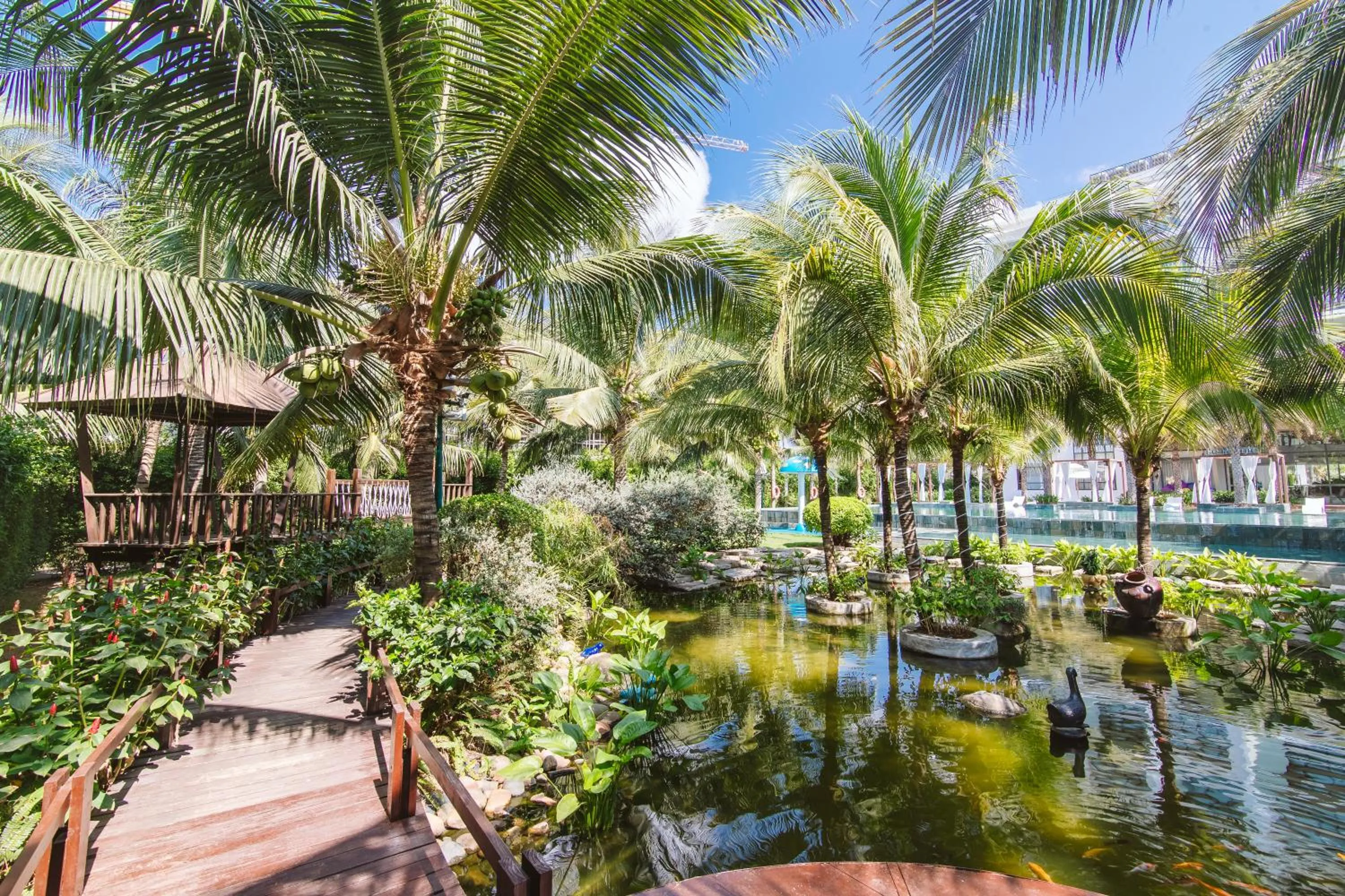 Garden in Le Palmier Ho Tram Resort - Beachfront with Private Beach