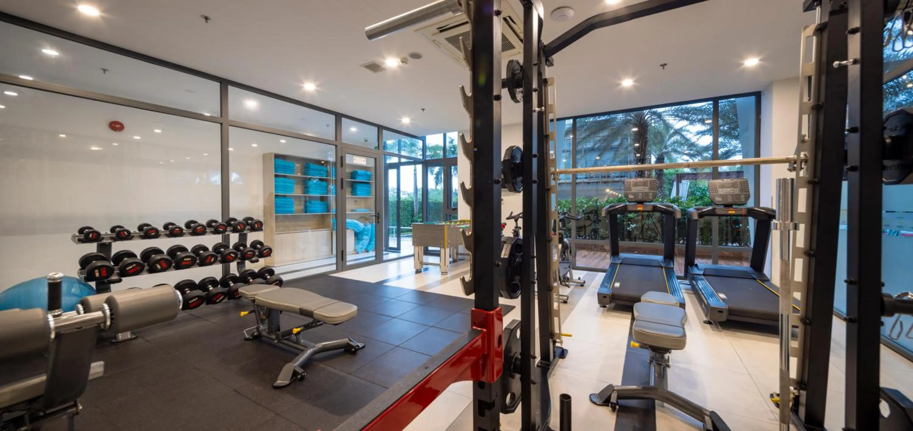 Fitness centre/facilities in Le Palmier Ho Tram Resort - Beachfront with Private Beach