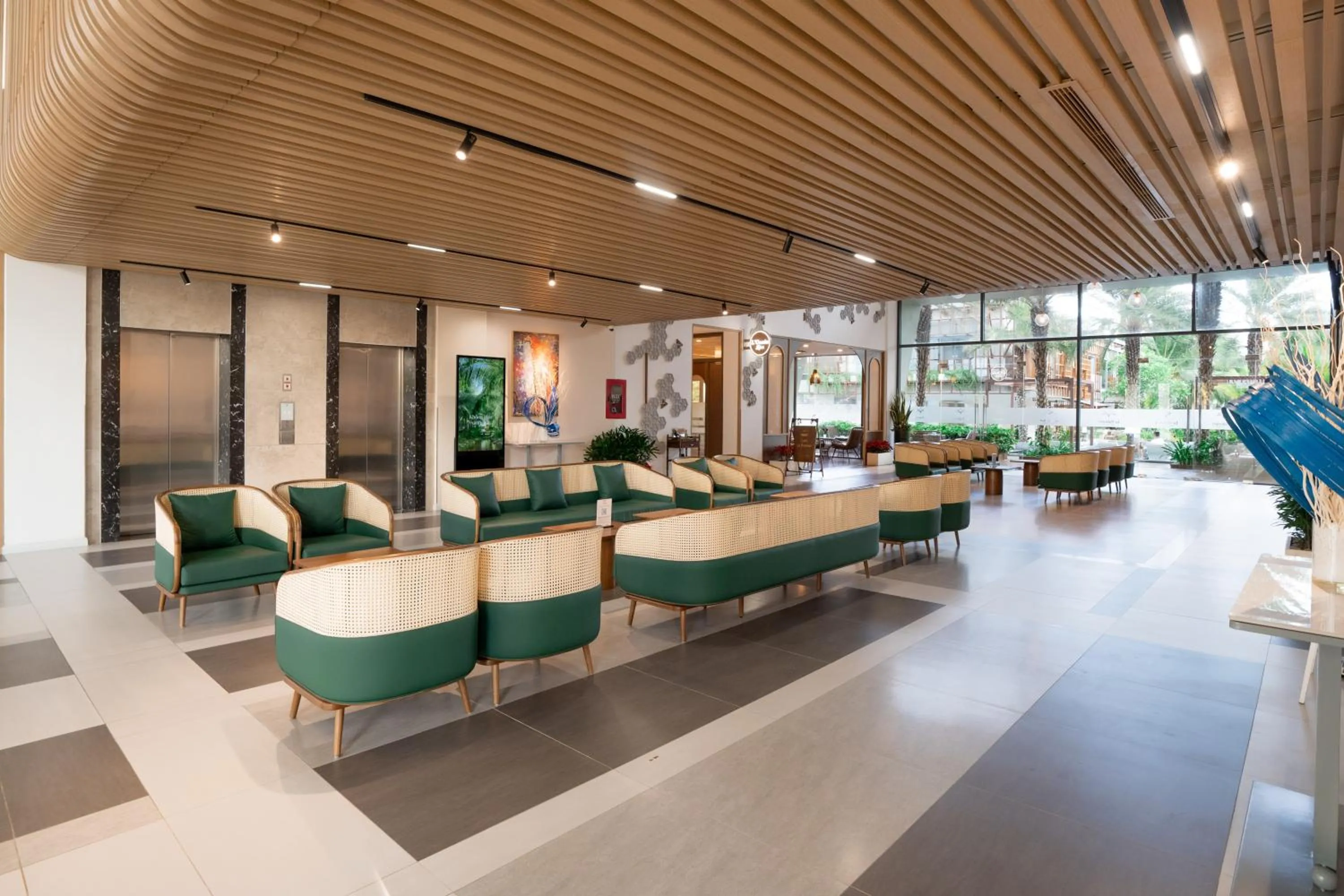 Lobby or reception in Le Palmier Ho Tram Resort - Beachfront with Private Beach