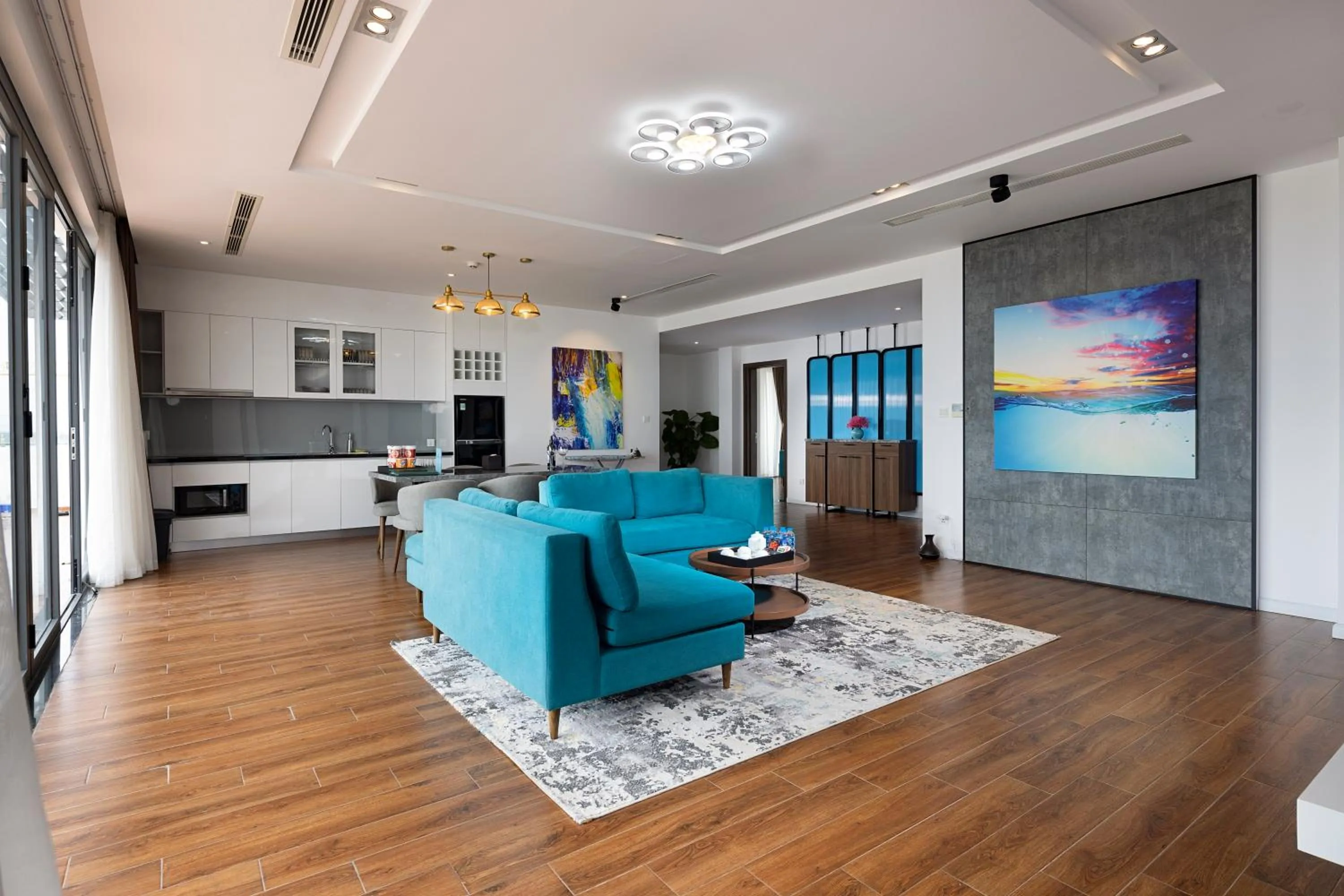 Living room in Le Palmier Ho Tram Resort - Beachfront with Private Beach