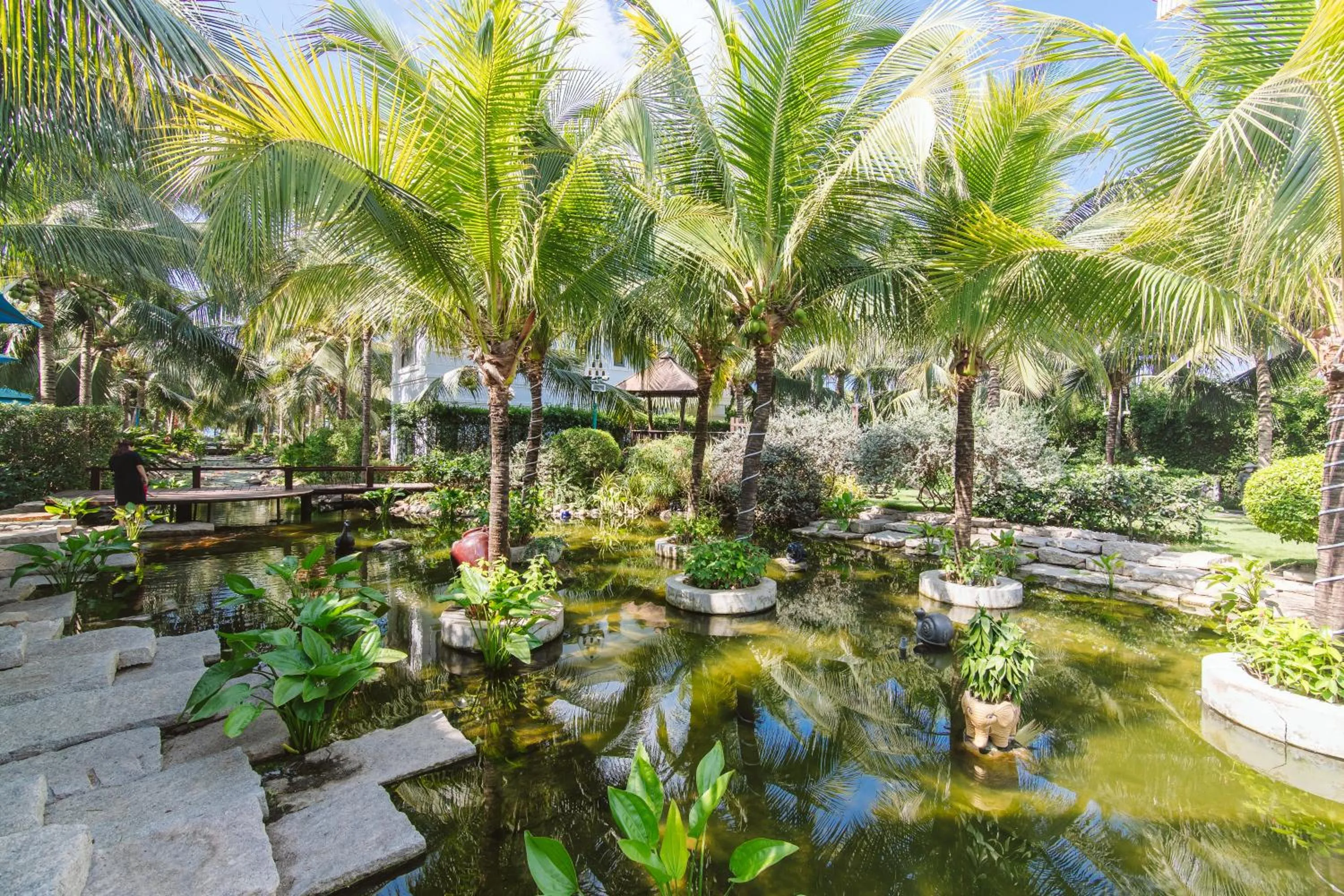 Garden in Le Palmier Ho Tram Resort - Beachfront with Private Beach