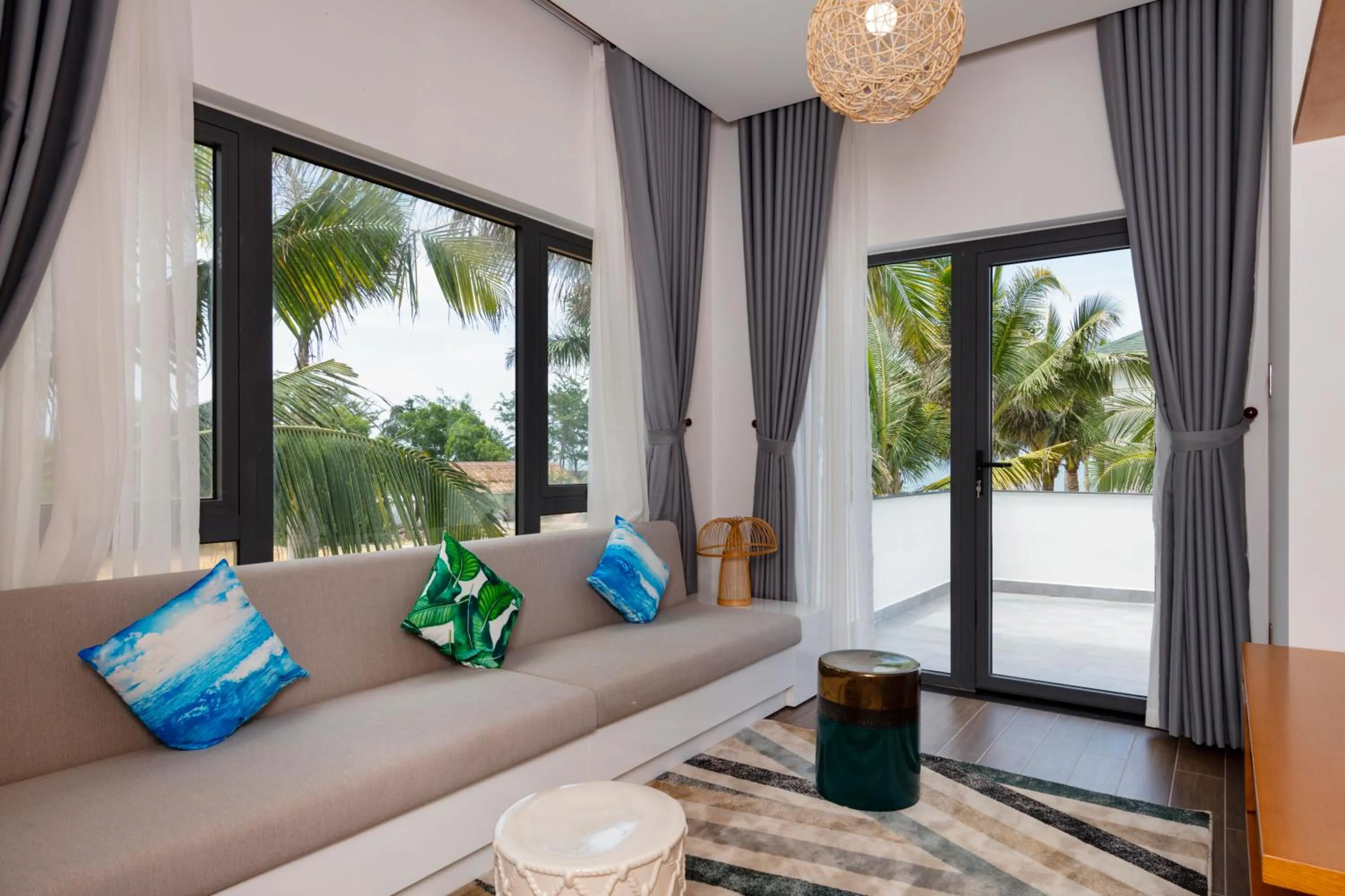 Patio in Le Palmier Ho Tram Resort - Beachfront with Private Beach