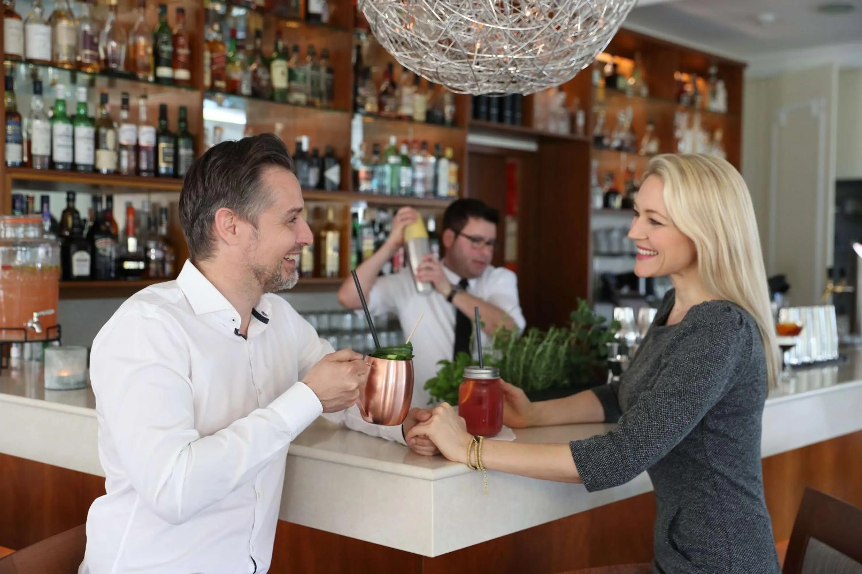 Lounge or bar in ATLANTIC Grand Hotel Travemünde