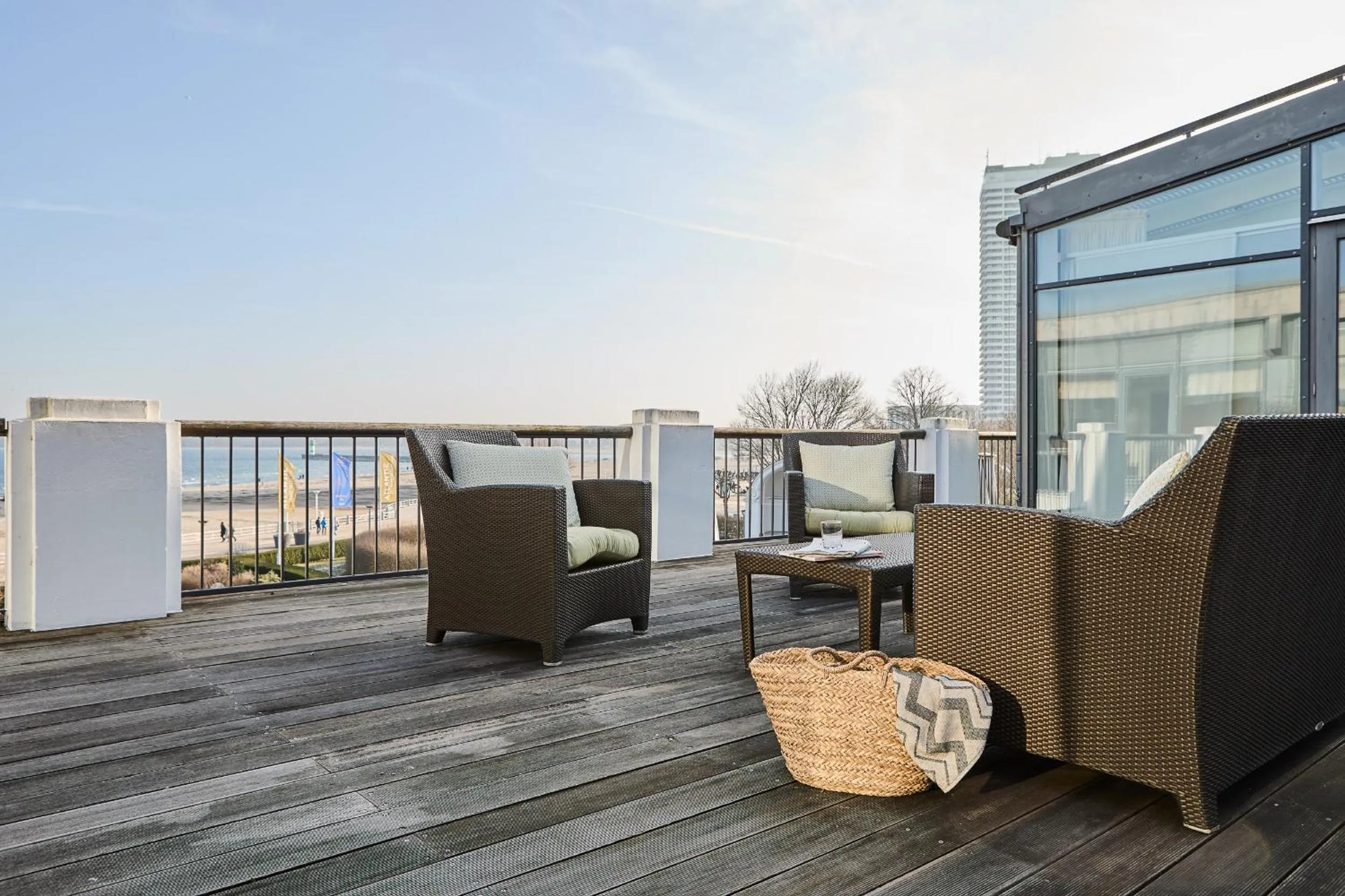 Balcony/Terrace in ATLANTIC Grand Hotel Travemünde