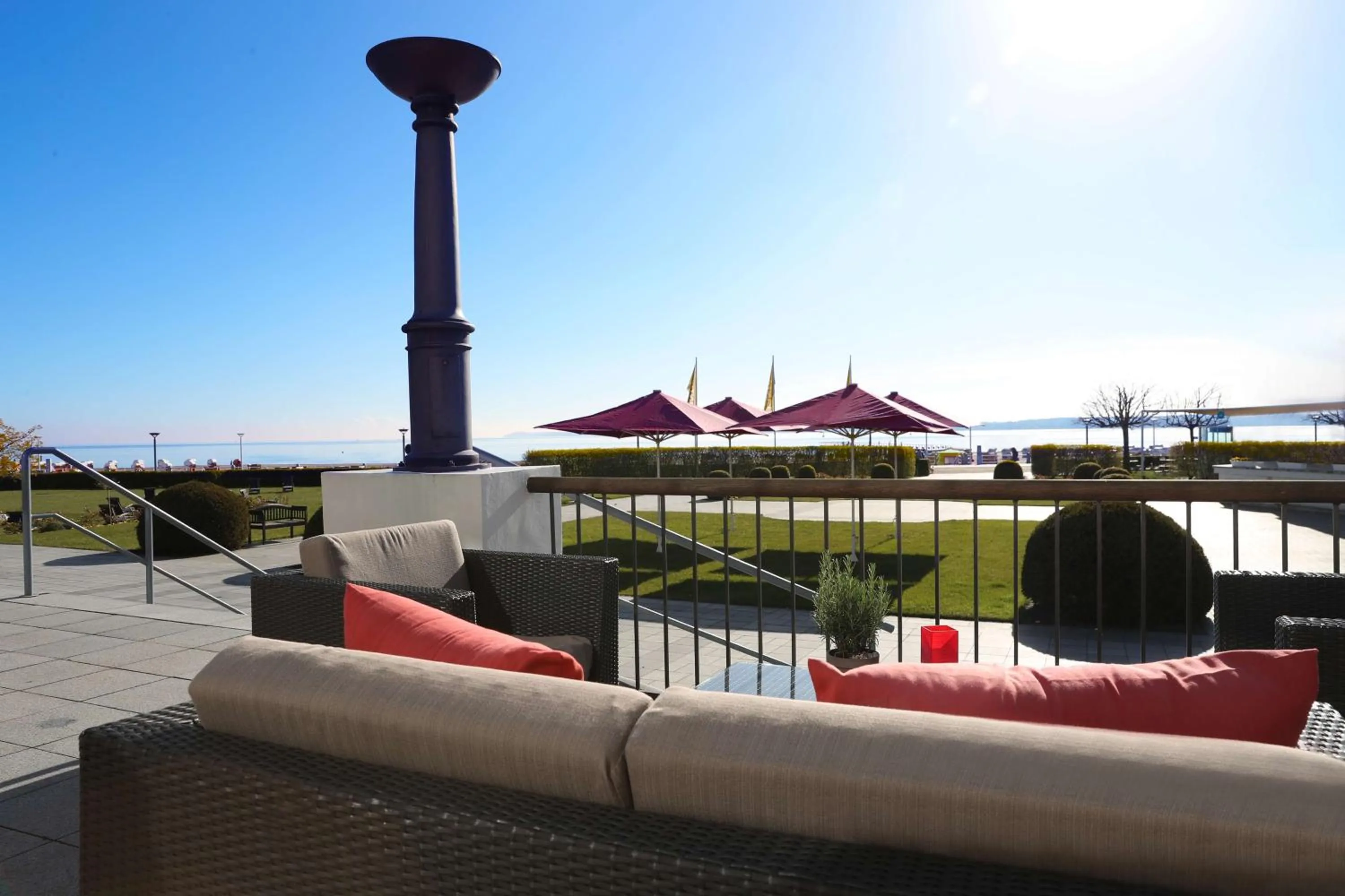 Patio in ATLANTIC Grand Hotel Travemünde