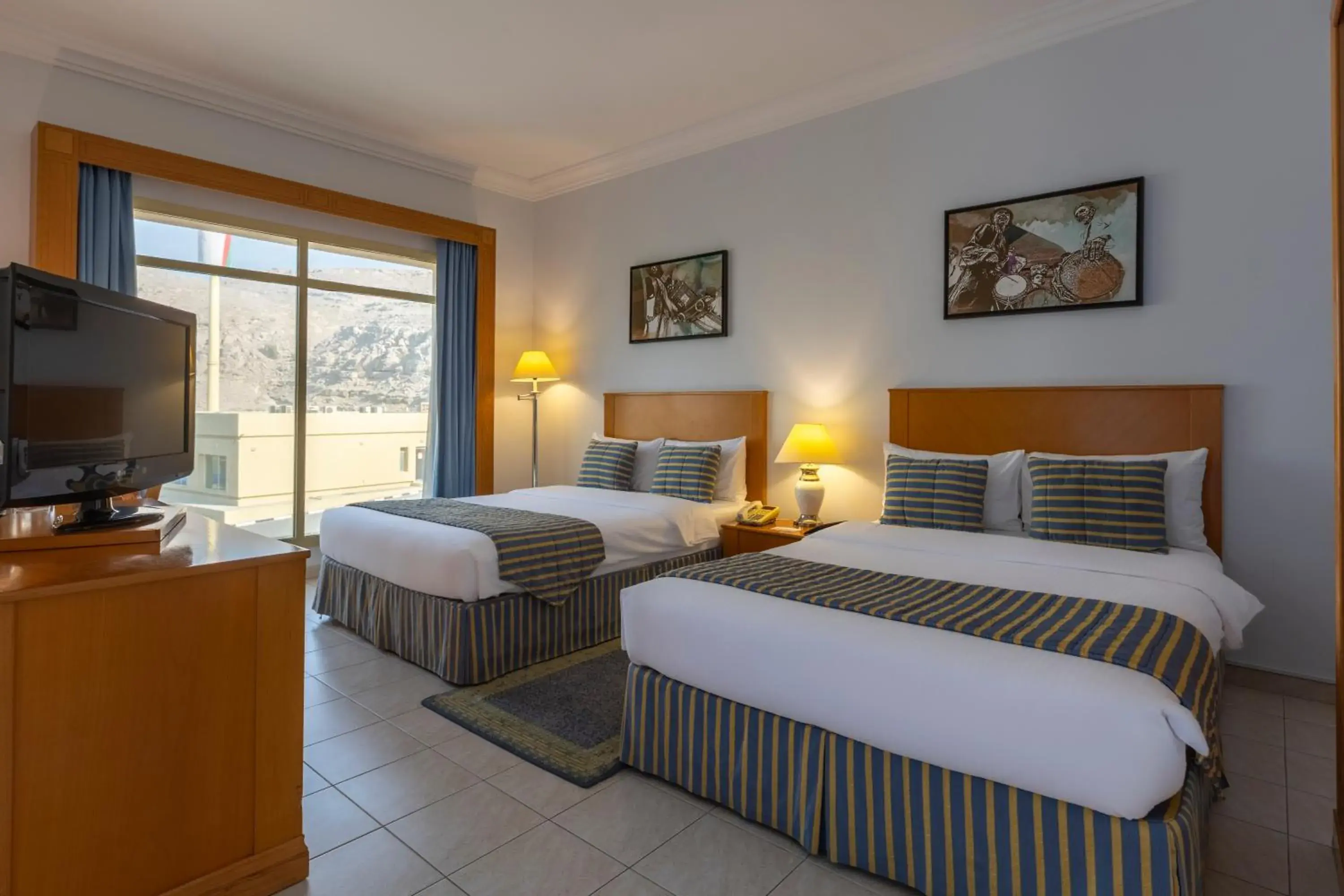 Twin Room with Mountain View in Atana Khasab Hotel Twin Room with Mountain View in Atana Khasab Hotel