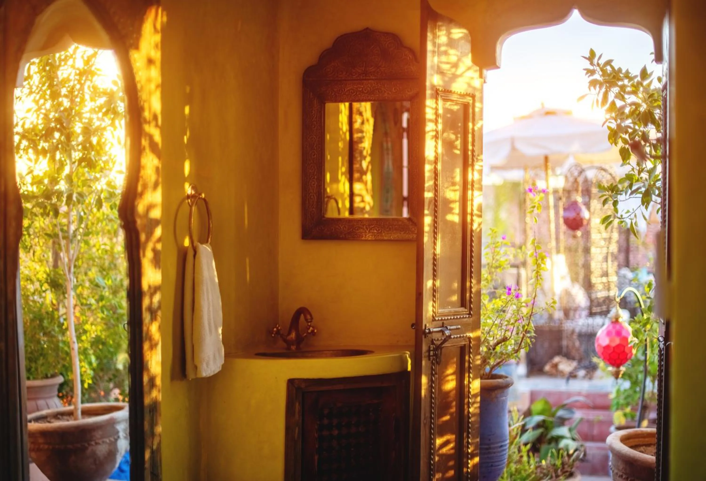 Garden in Riad Persephone
