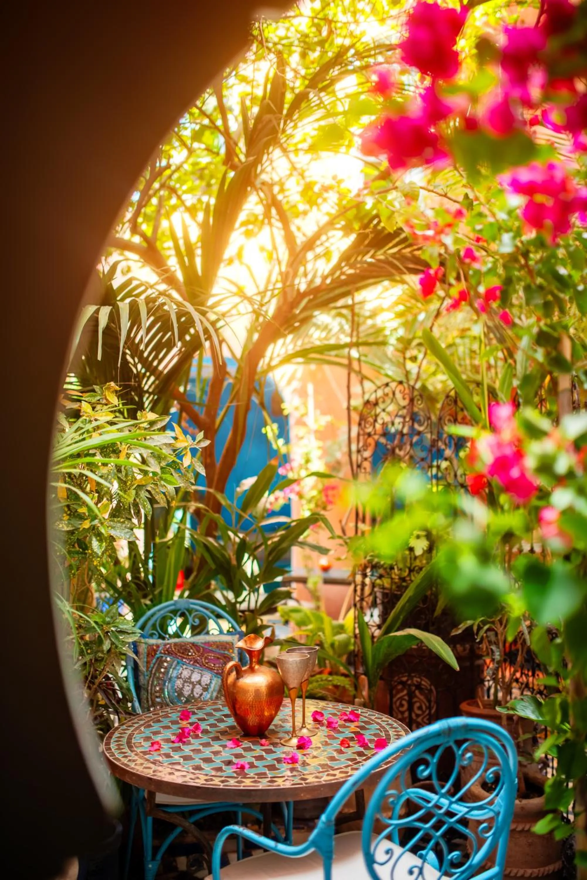 Garden in Riad Persephone