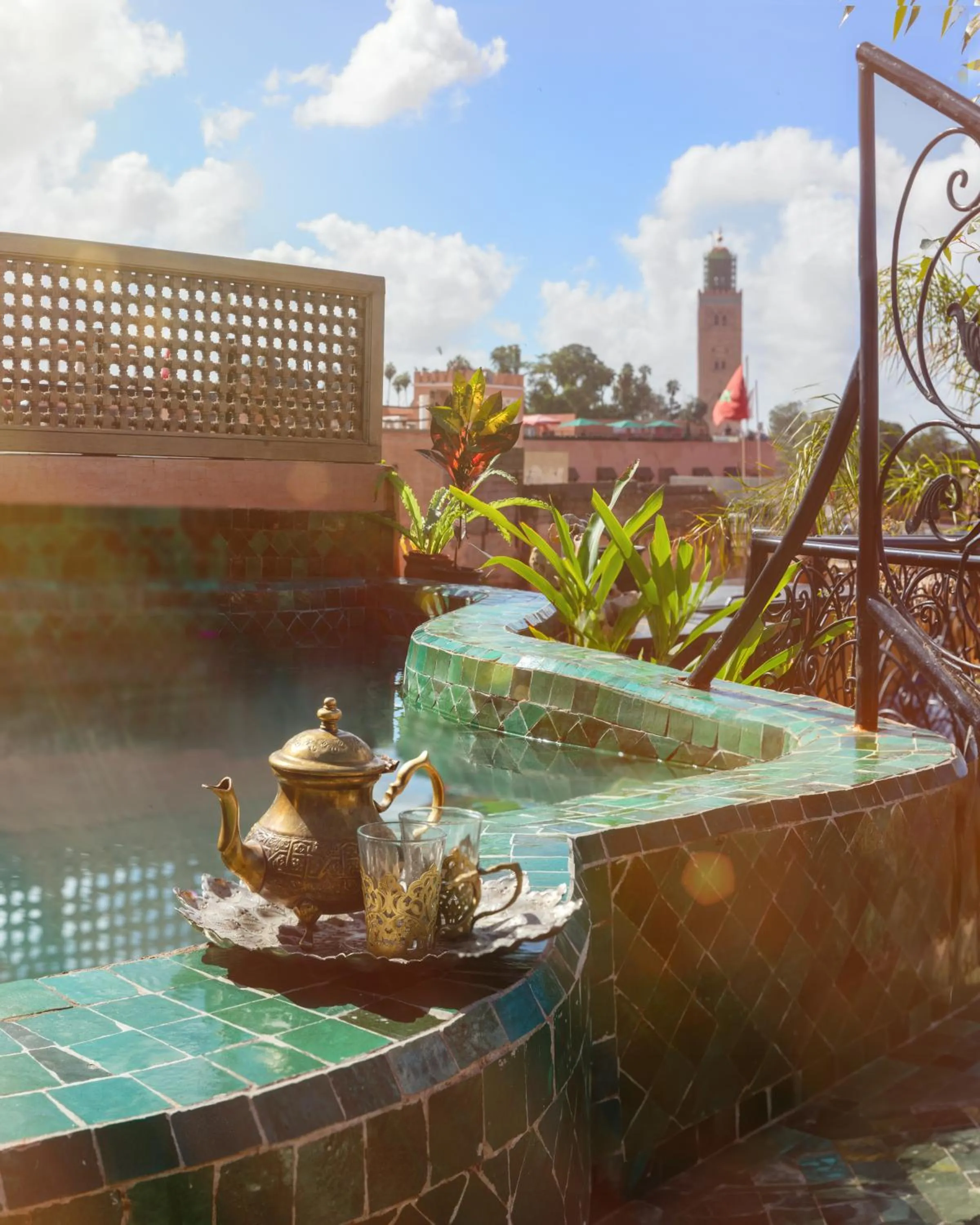 Bird's eye view in Riad Persephone