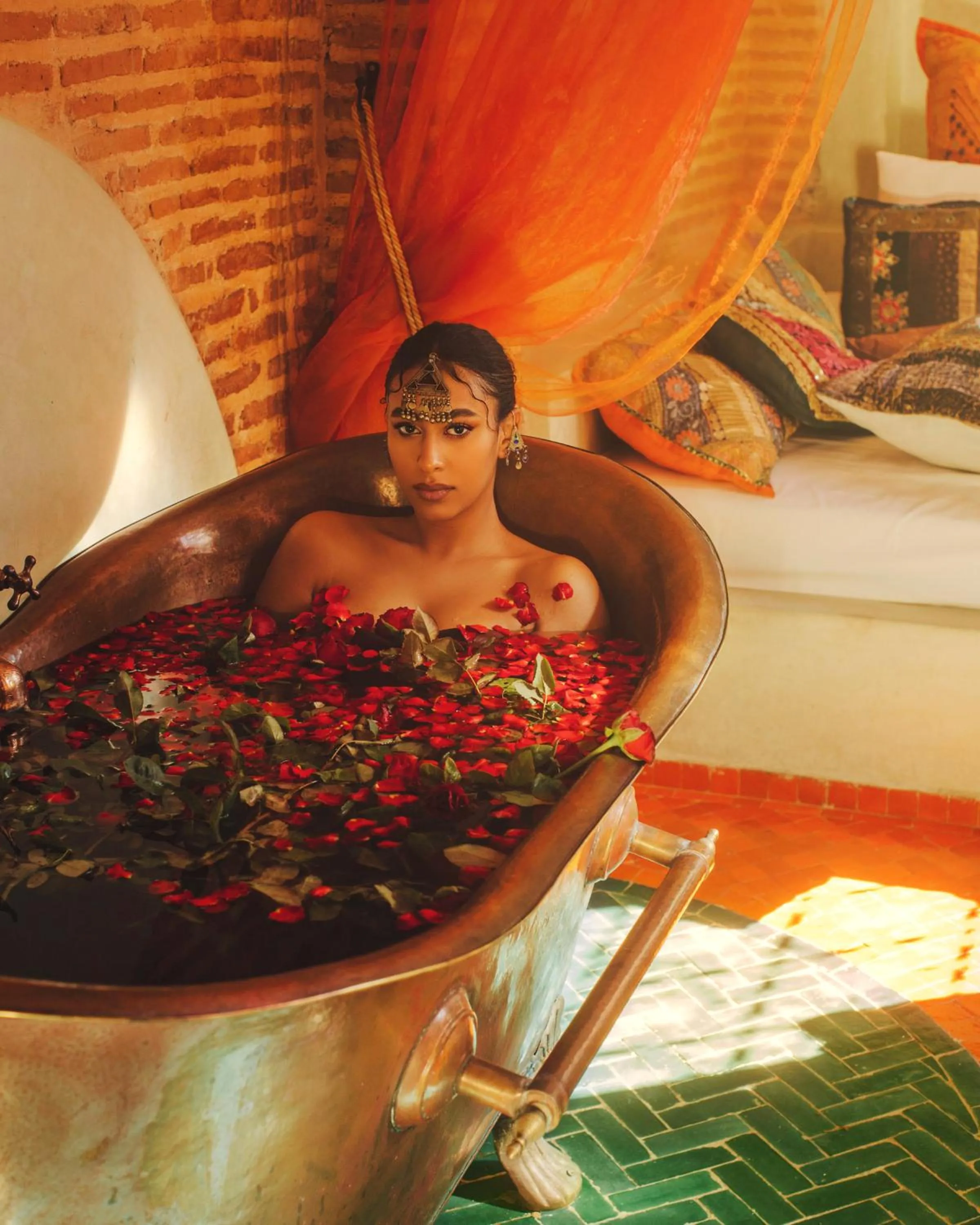 Bed in Riad Persephone