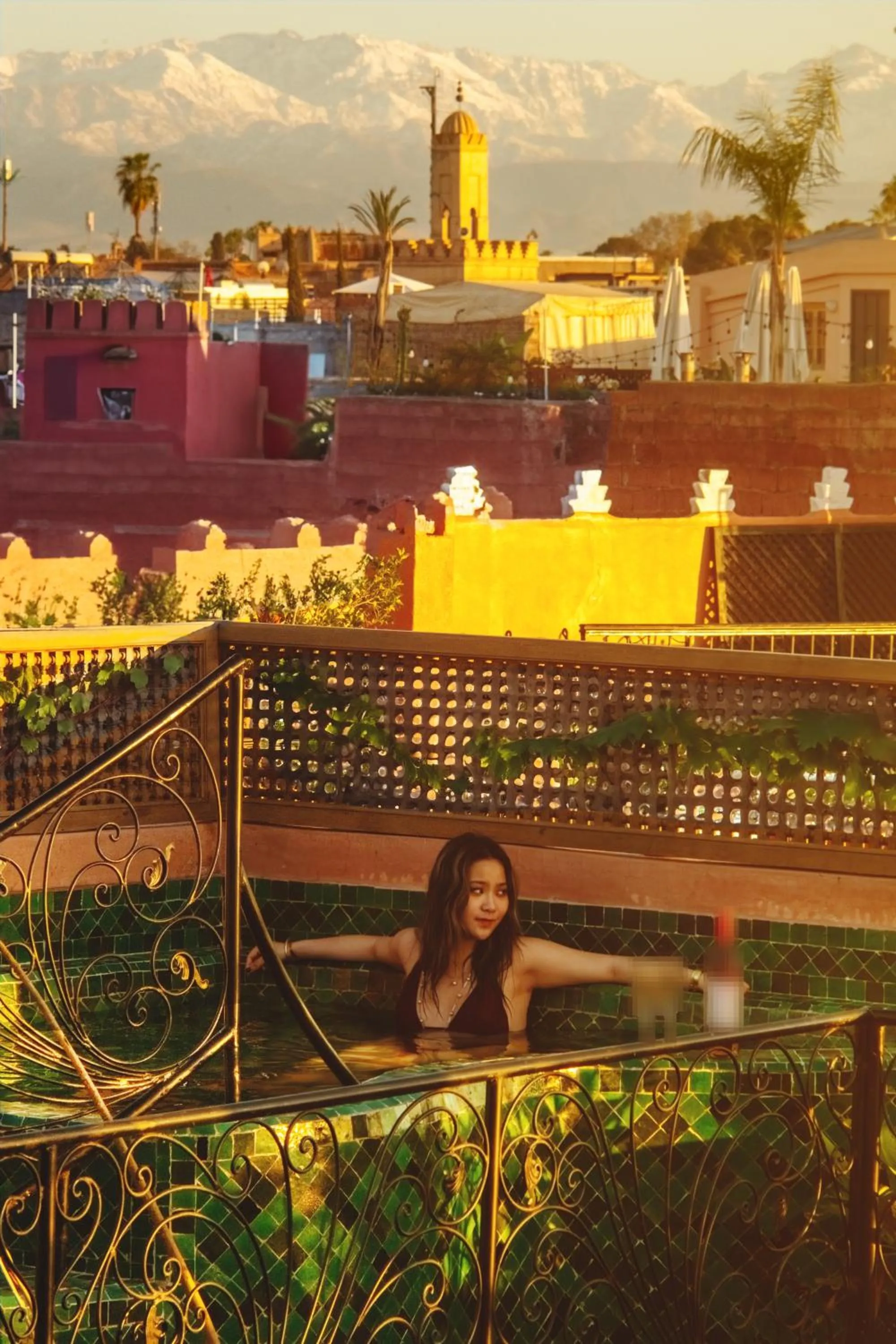 Bird's eye view in Riad Persephone