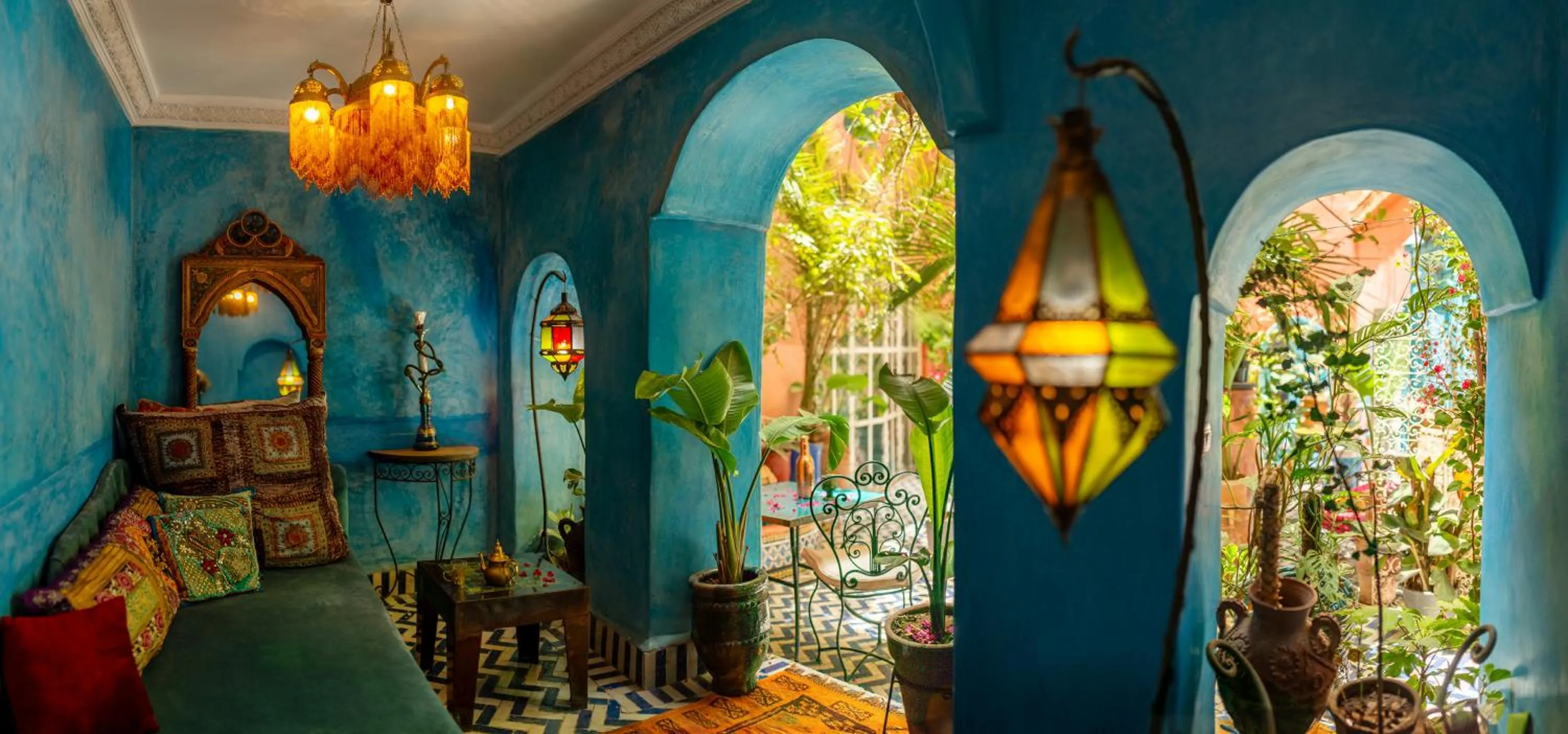 Garden in Riad Persephone