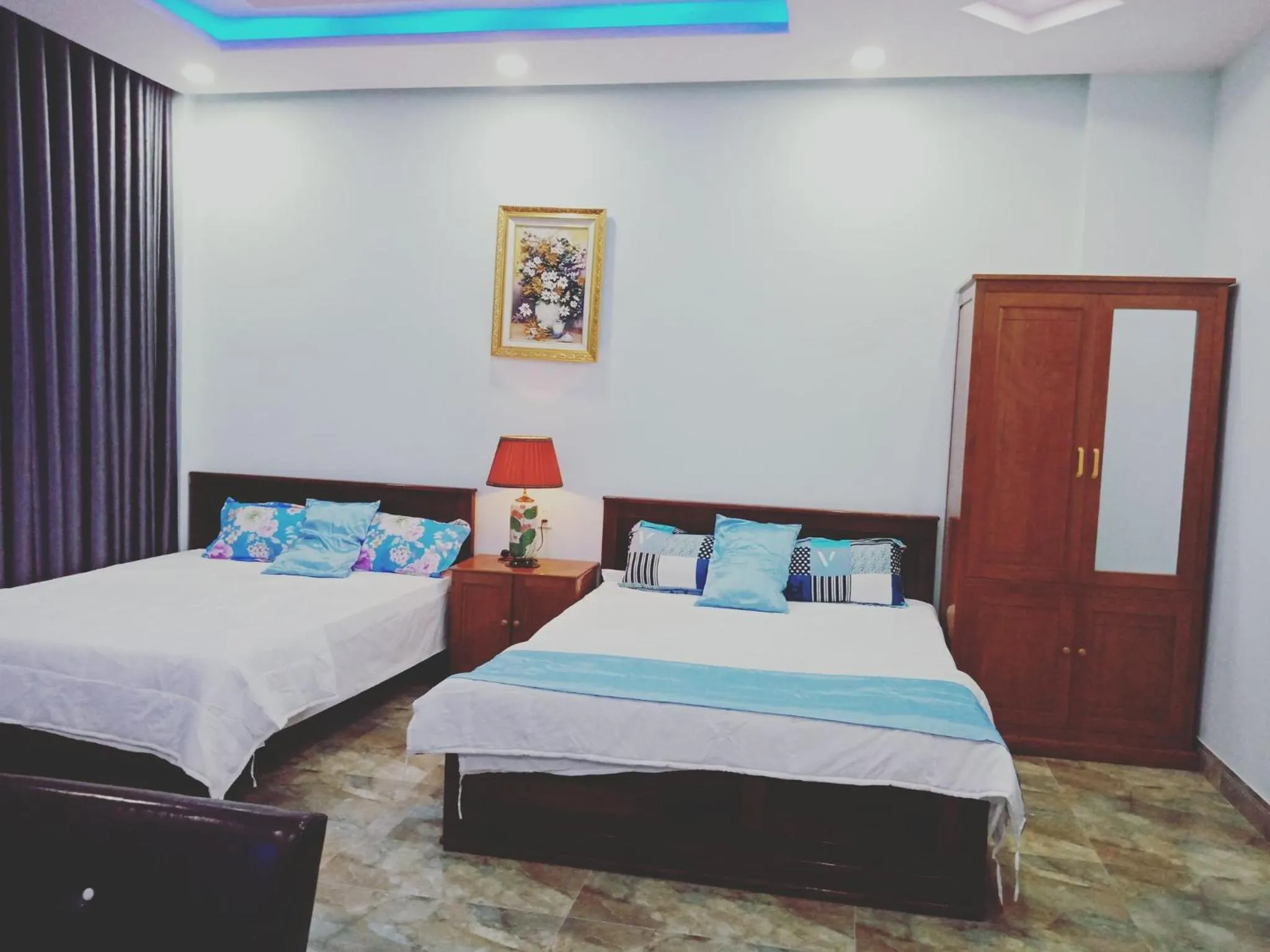 Bed in Khách sạn Nghinh Phong Beach Tuy Hòa