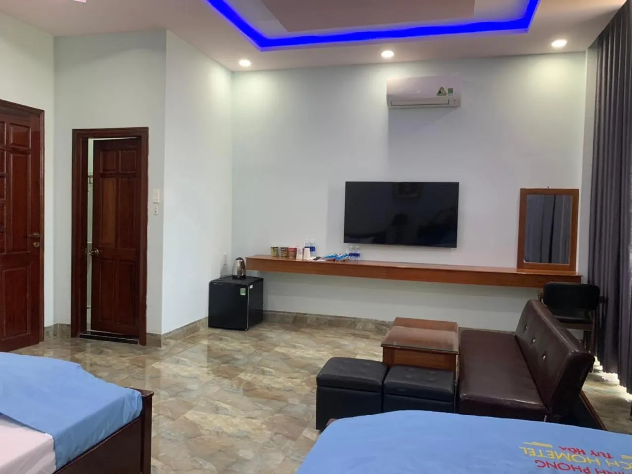 Bed in Khách sạn Nghinh Phong Beach Tuy Hòa