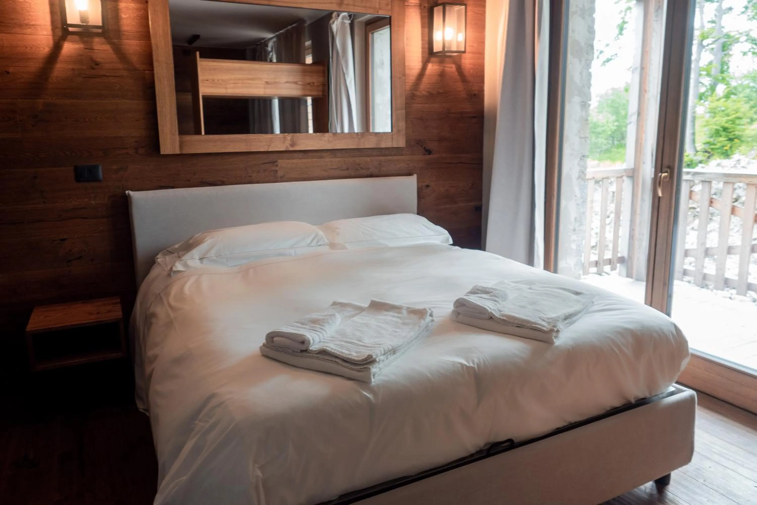Bed in Chalet Everest - Luxury Apartments