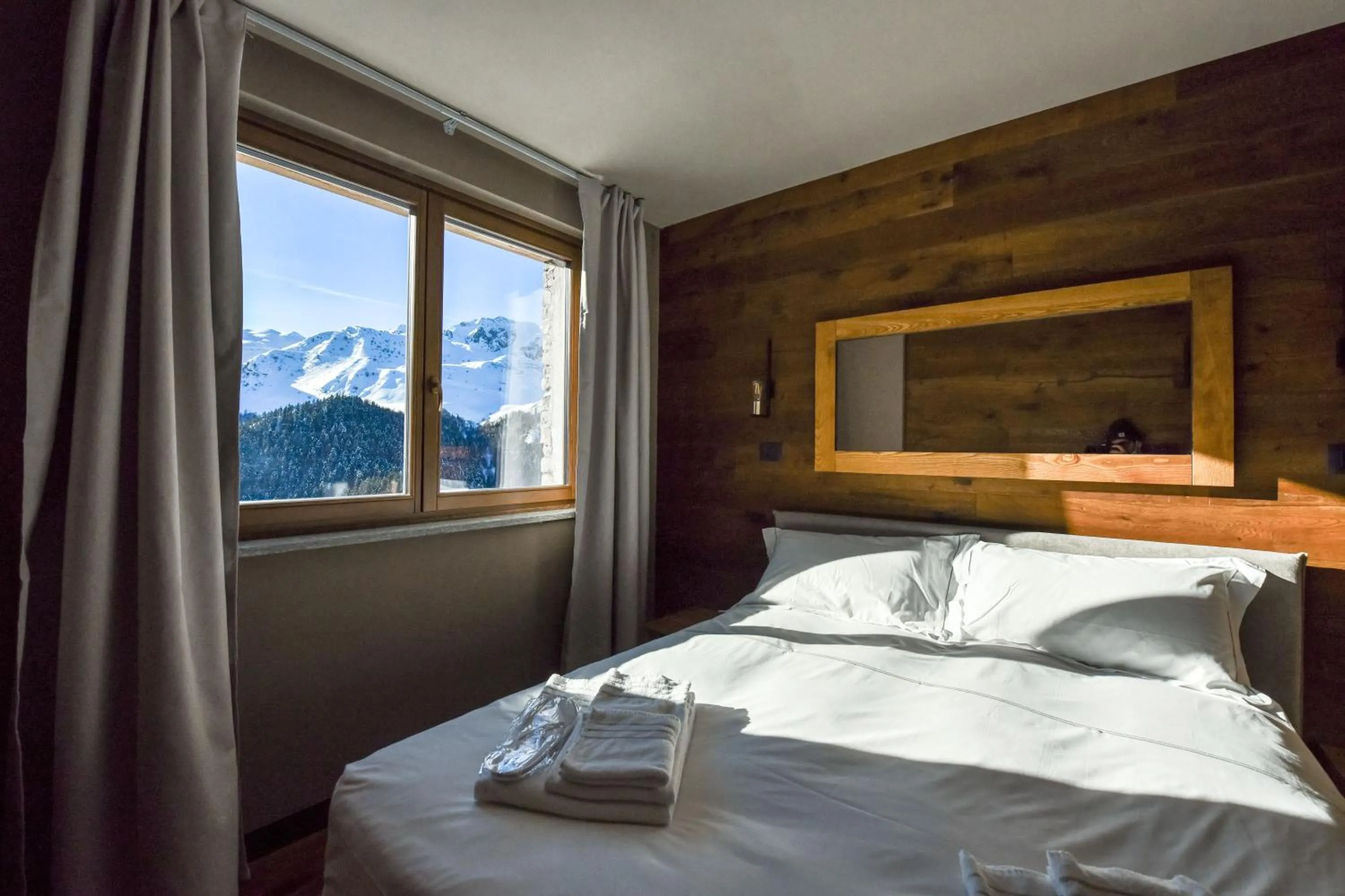 Bed in Chalet Everest - Luxury Apartments