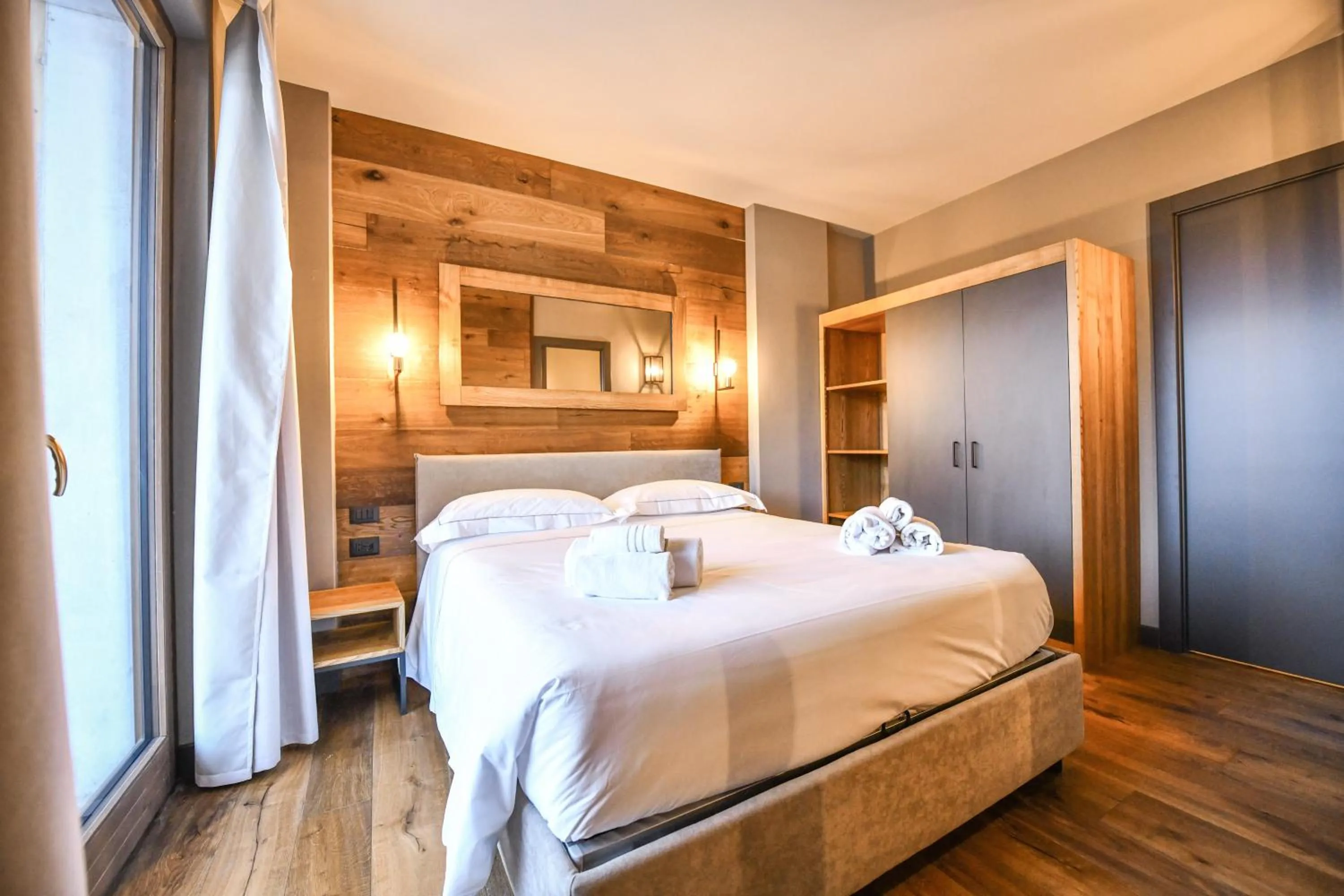 Bed in Chalet Everest - Luxury Apartments