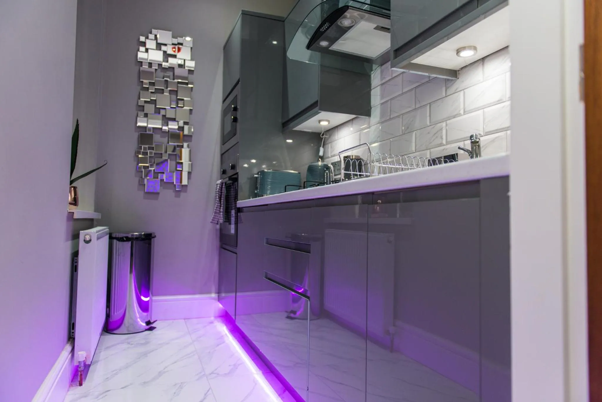 Kitchen or kitchenette in Aphrodite Suites Huddersfield