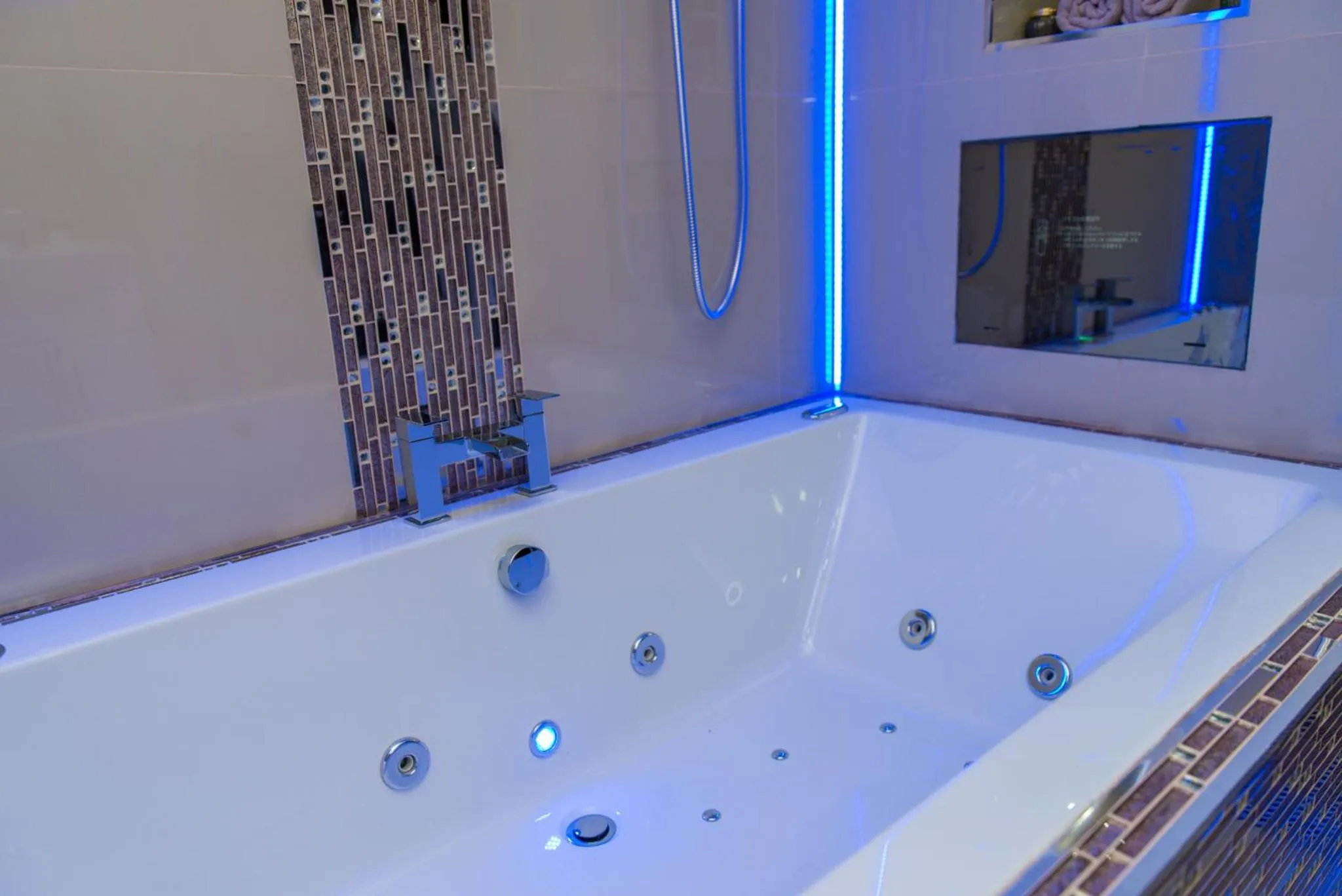 Bathroom in Aphrodite Suites Huddersfield