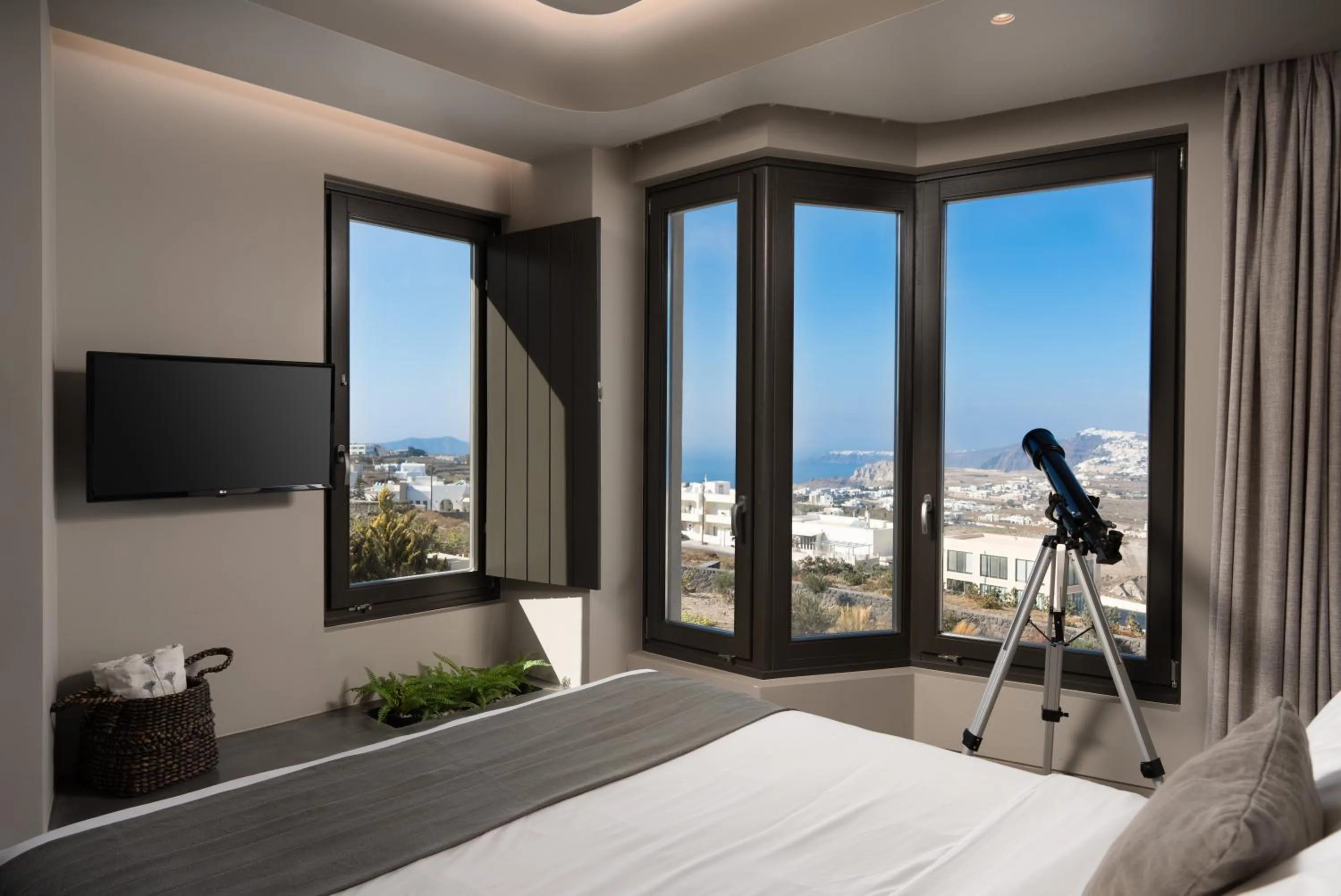 Bed in Apikia Santorini