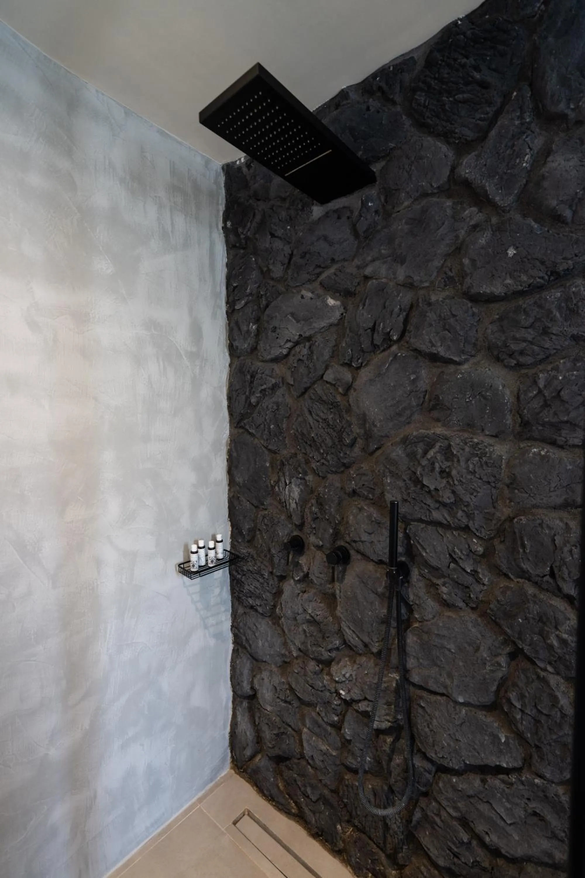 Shower in Apikia Santorini