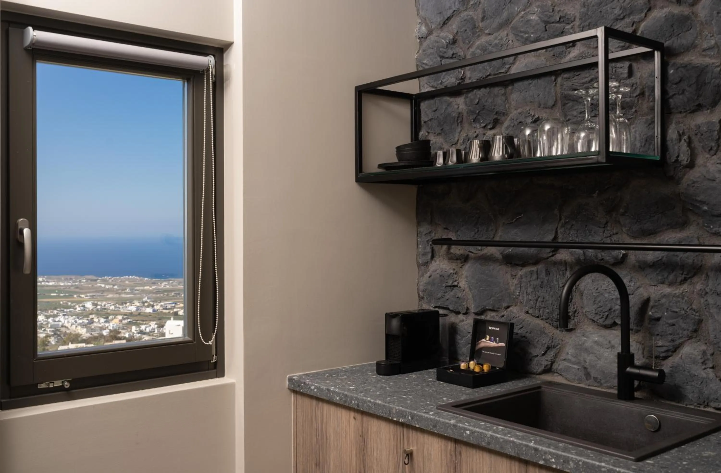 Natural landscape in Apikia Santorini