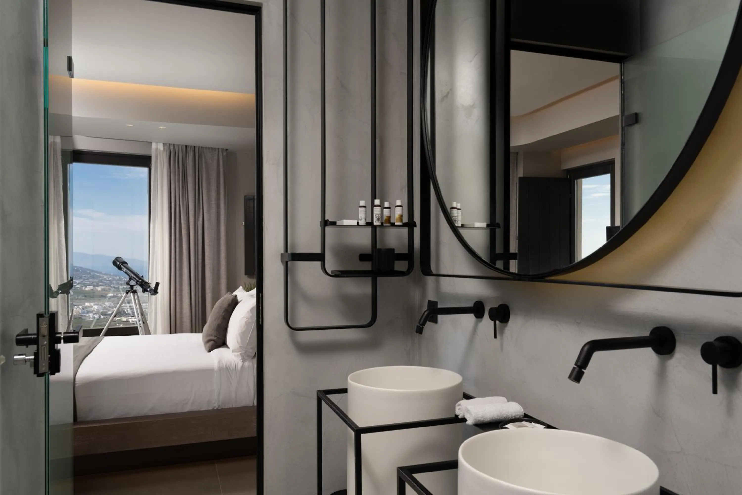 Bed in Apikia Santorini