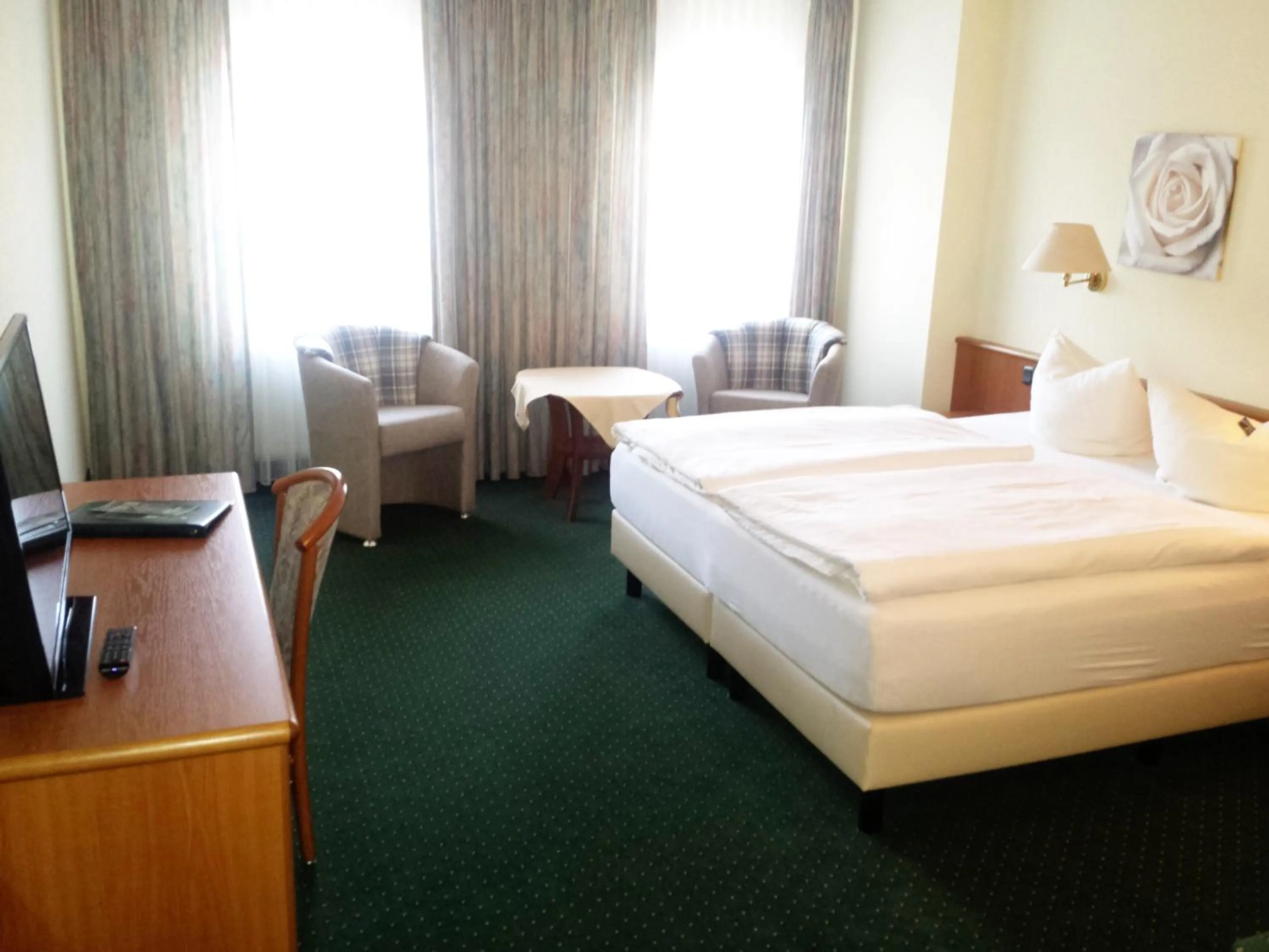 Photo of the whole room, Bed in Hotel Evabrunnen