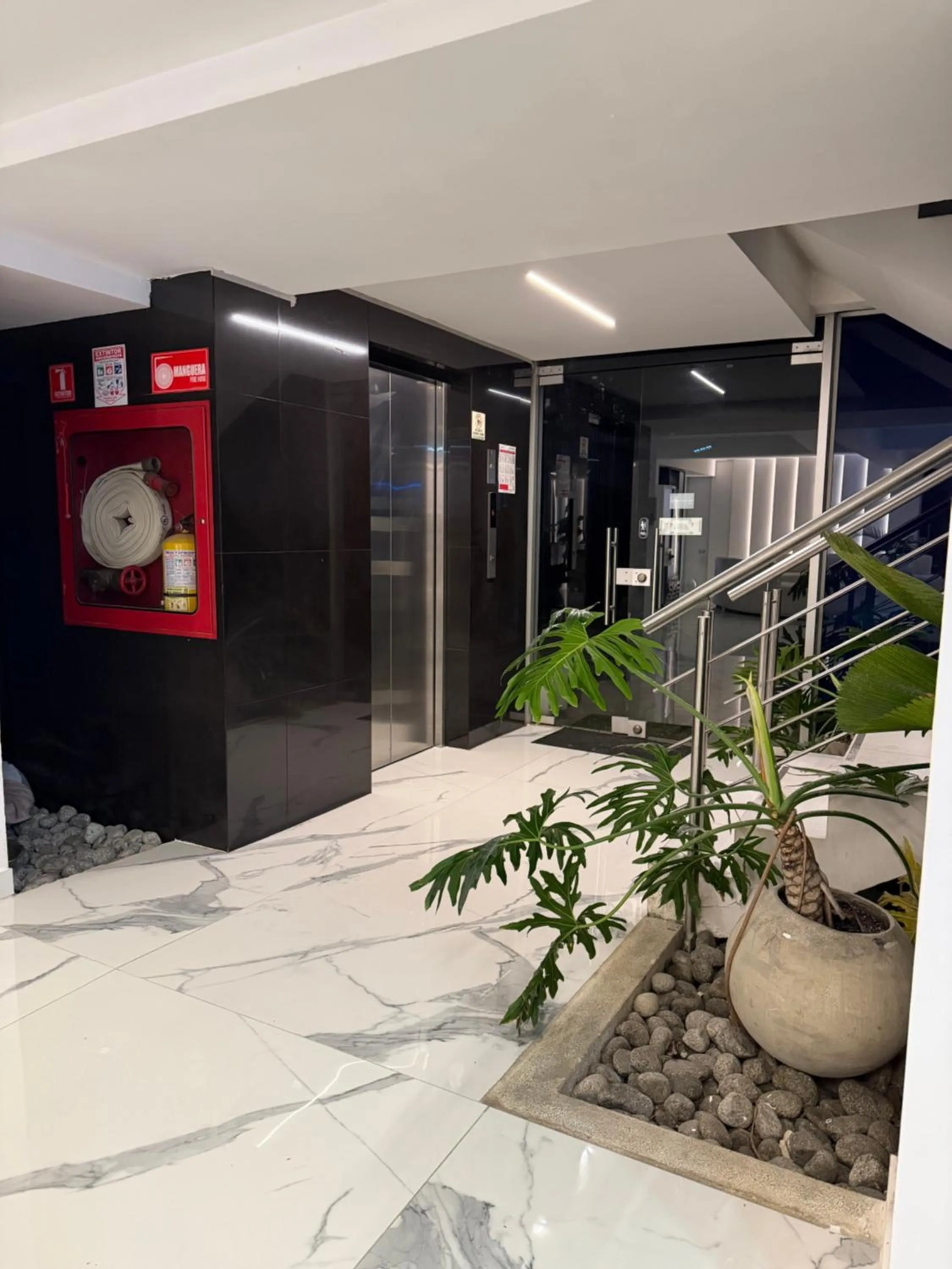 elevator in Hotel Blue 66