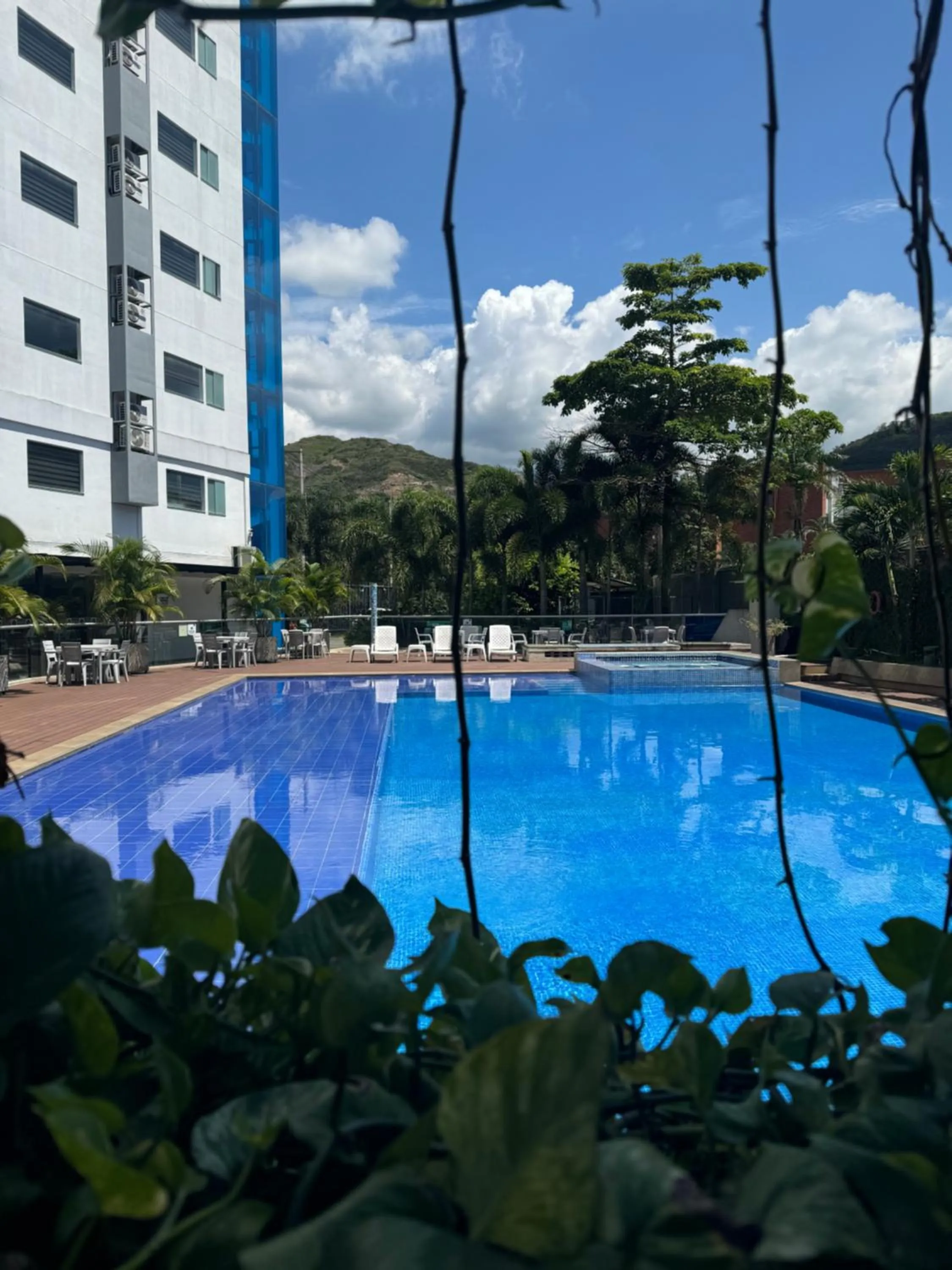 Pool view in Hotel Blue 66