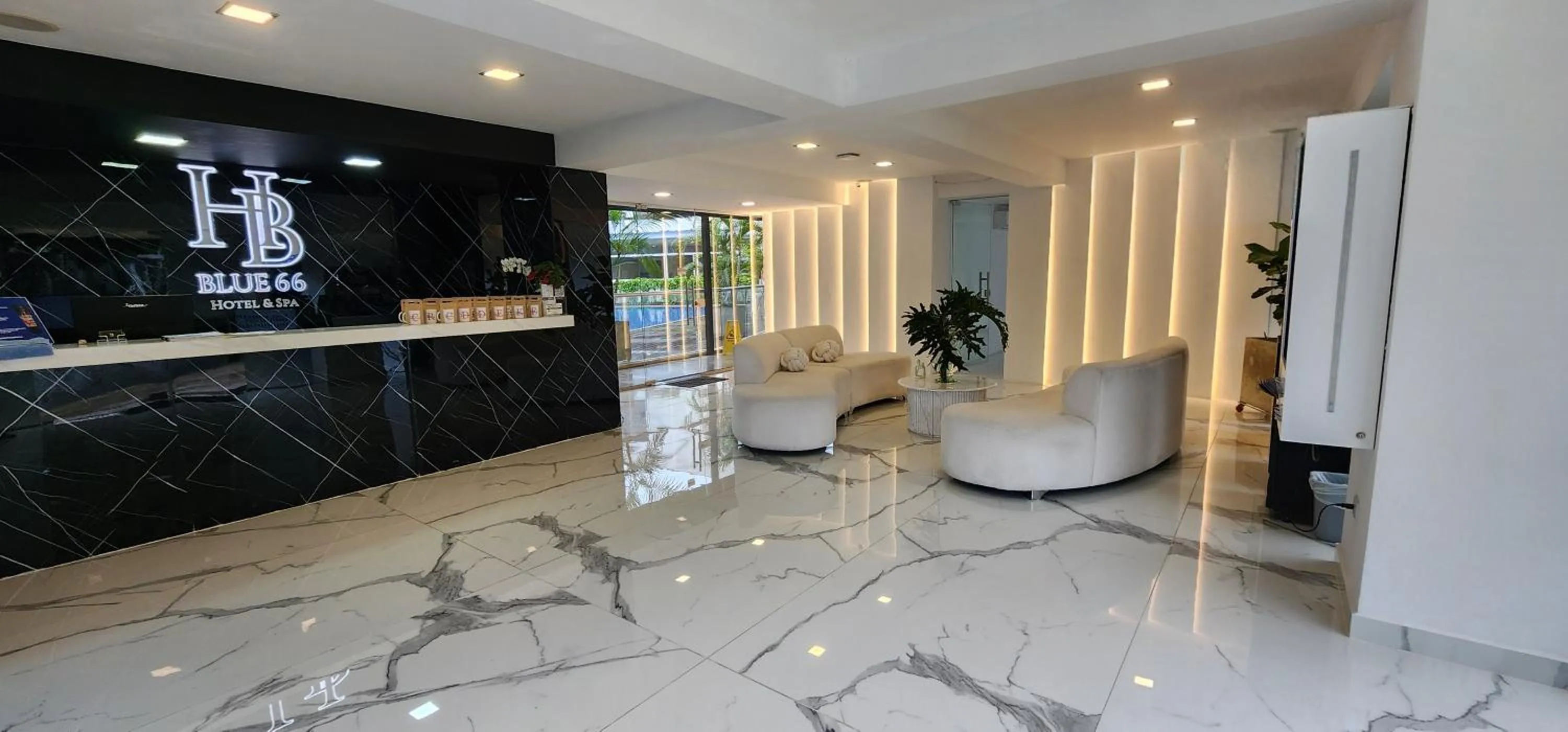 Living room in Hotel Blue 66