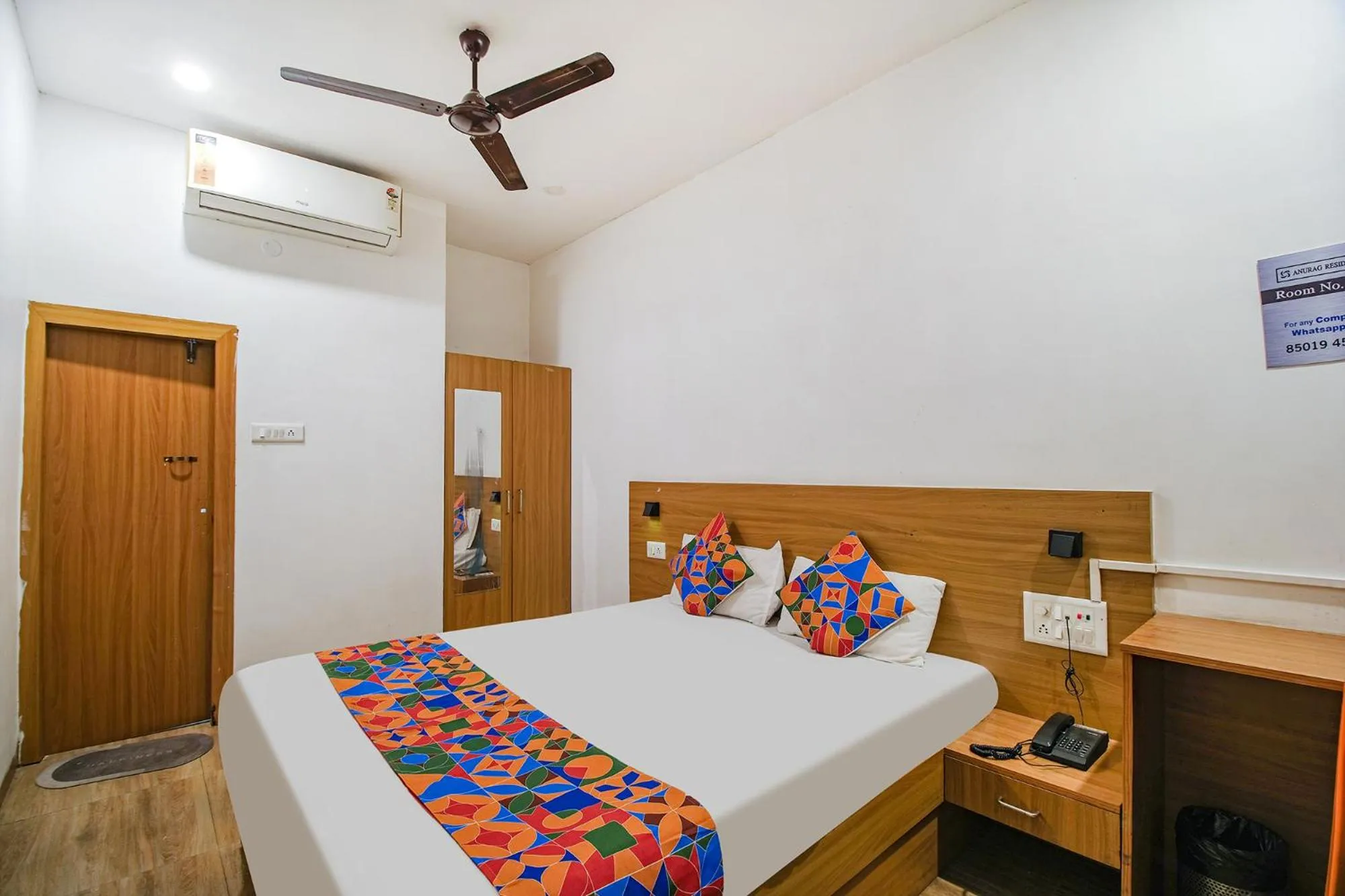 Bed in Via Anurag Residency