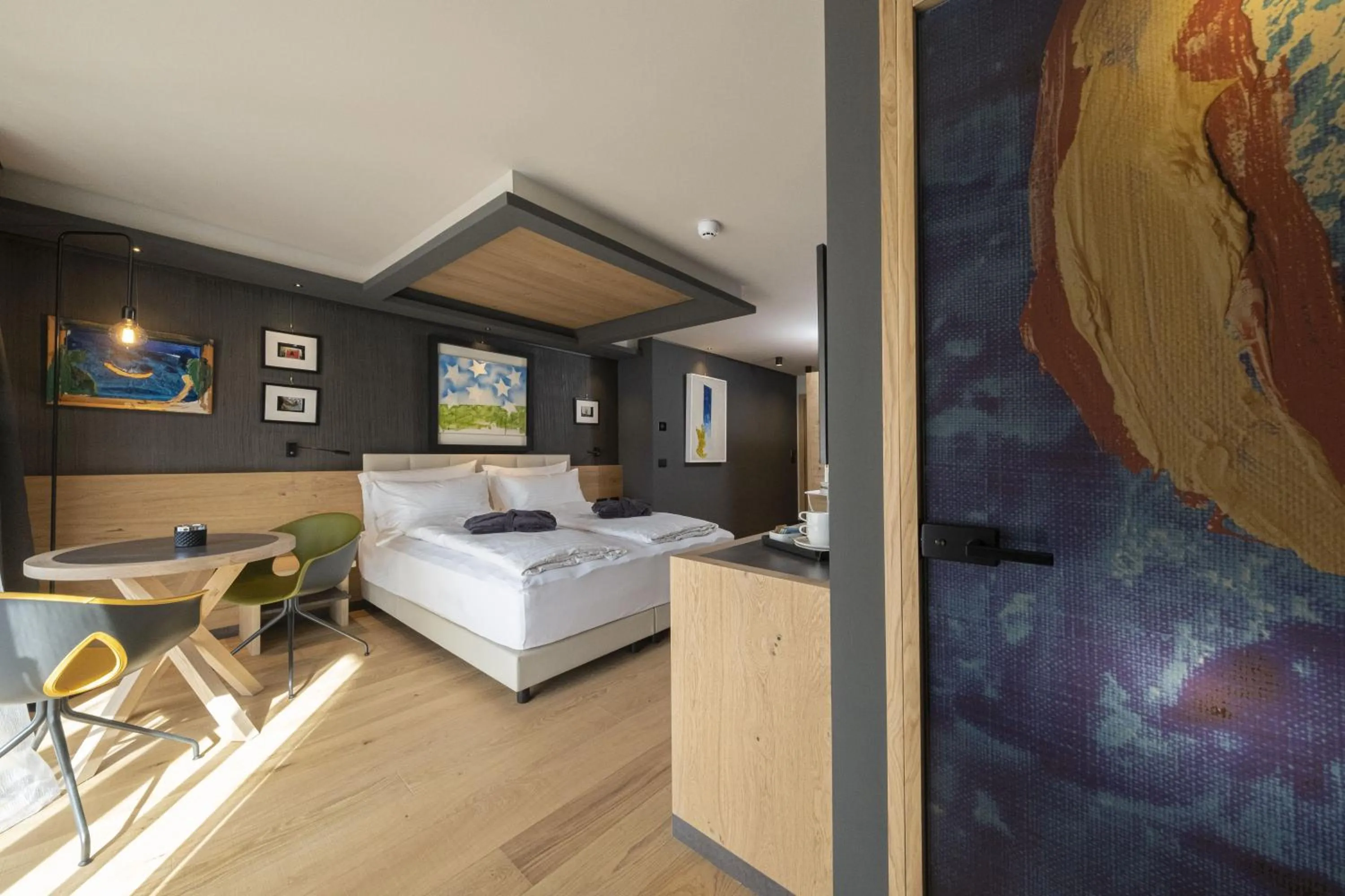 Bed in Locanda degli Artisti Art Hotel