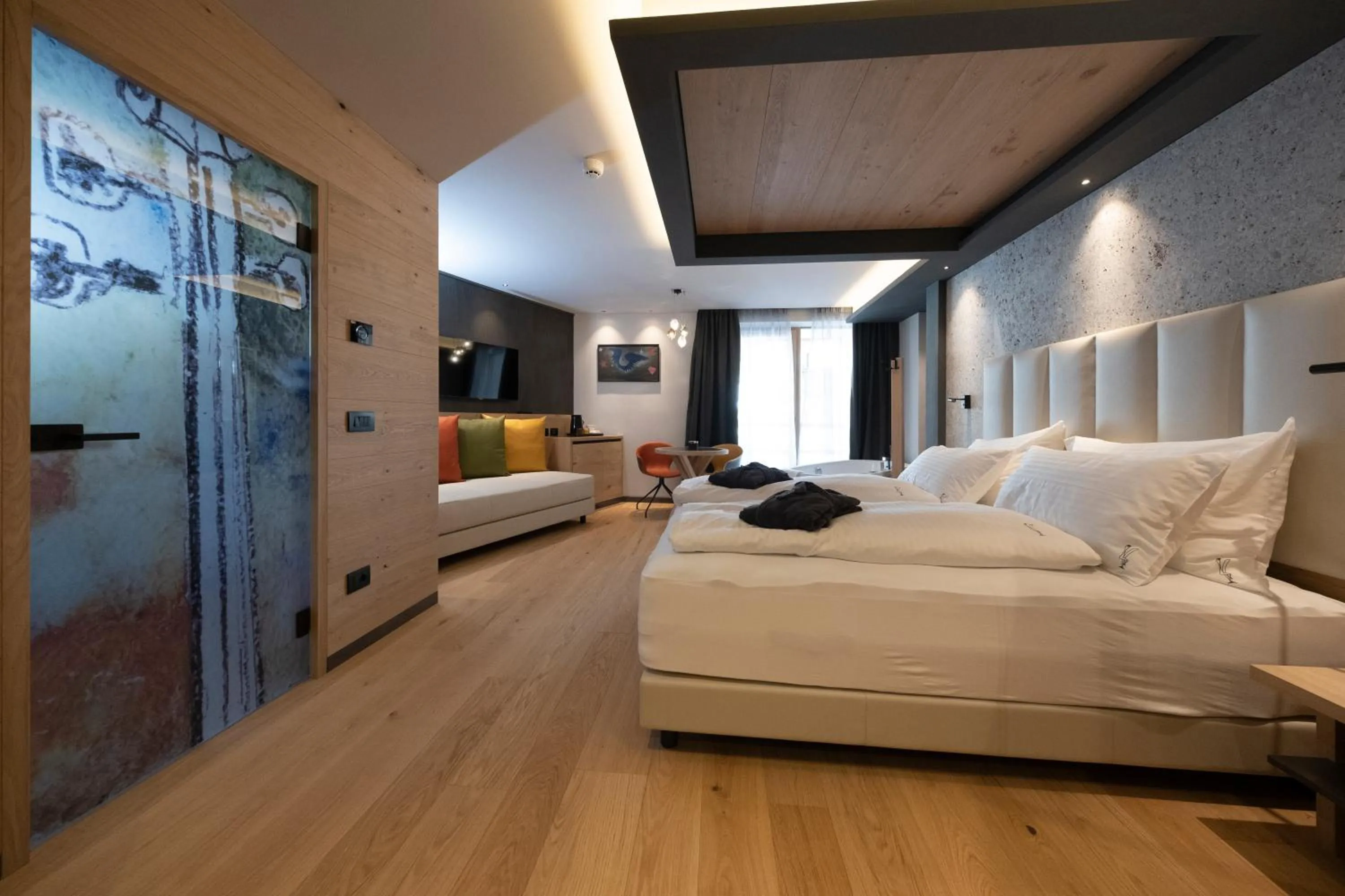 Bed in Locanda degli Artisti Art Hotel