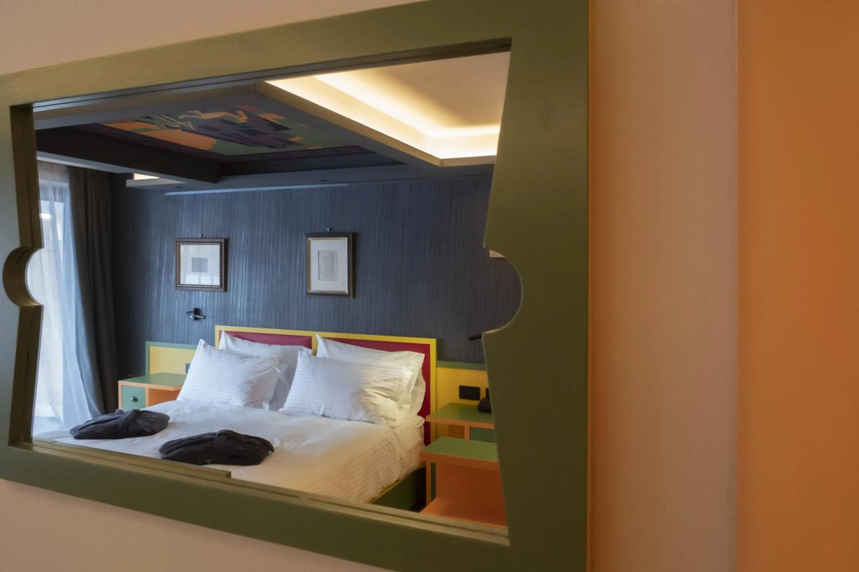 Bed in Locanda degli Artisti Art Hotel