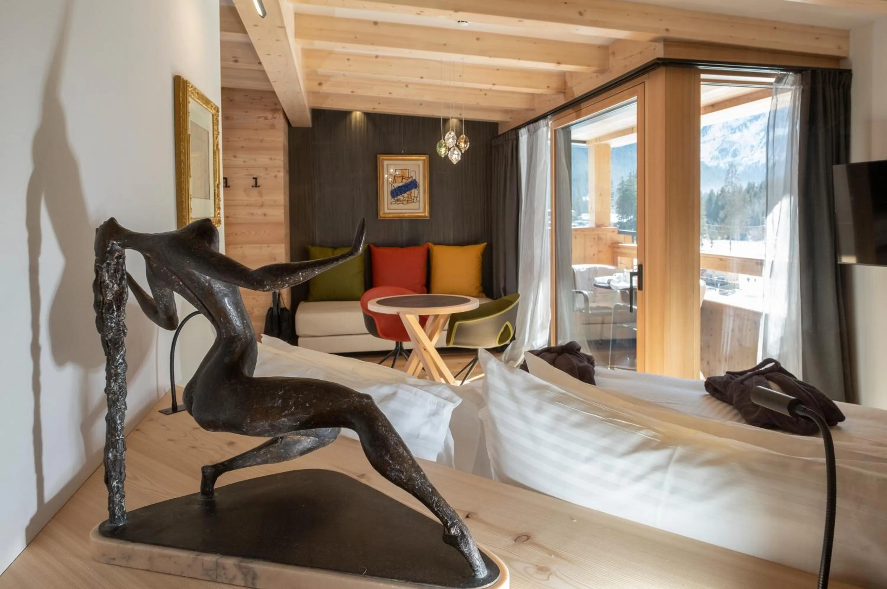 Bed in Locanda degli Artisti Art Hotel