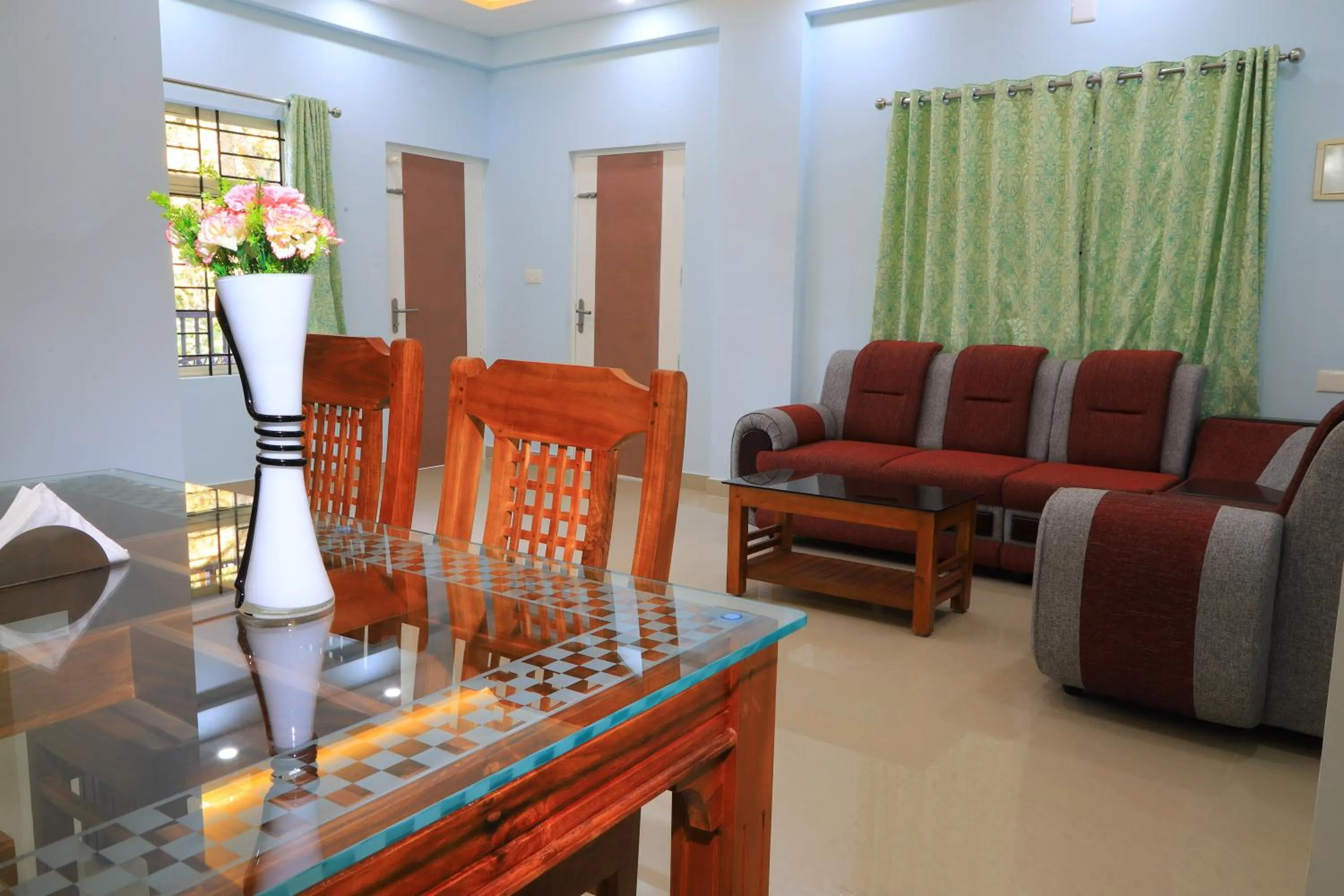 Living room in T Homes Thekkady