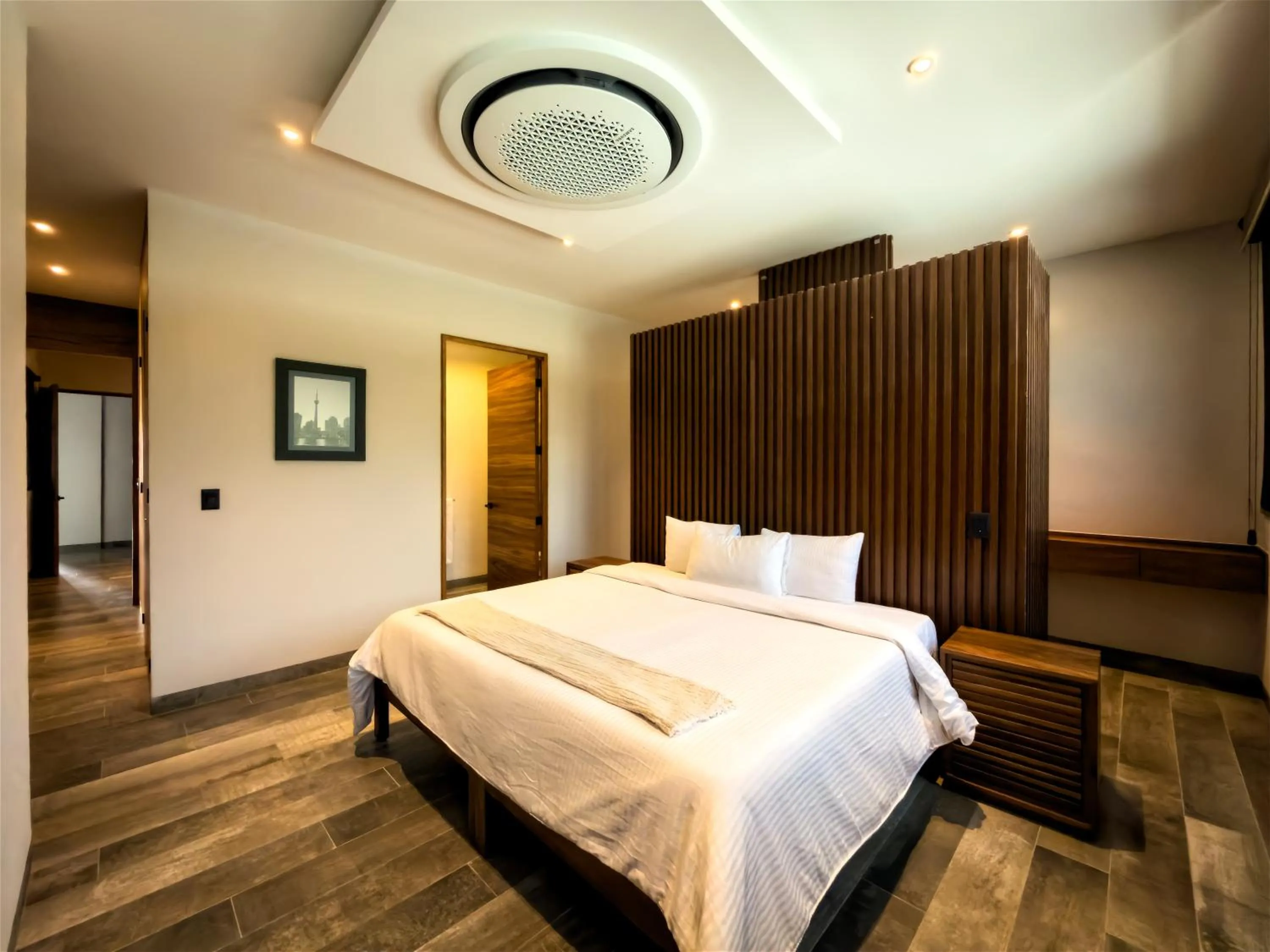 Bed in Nimue Marina Residence