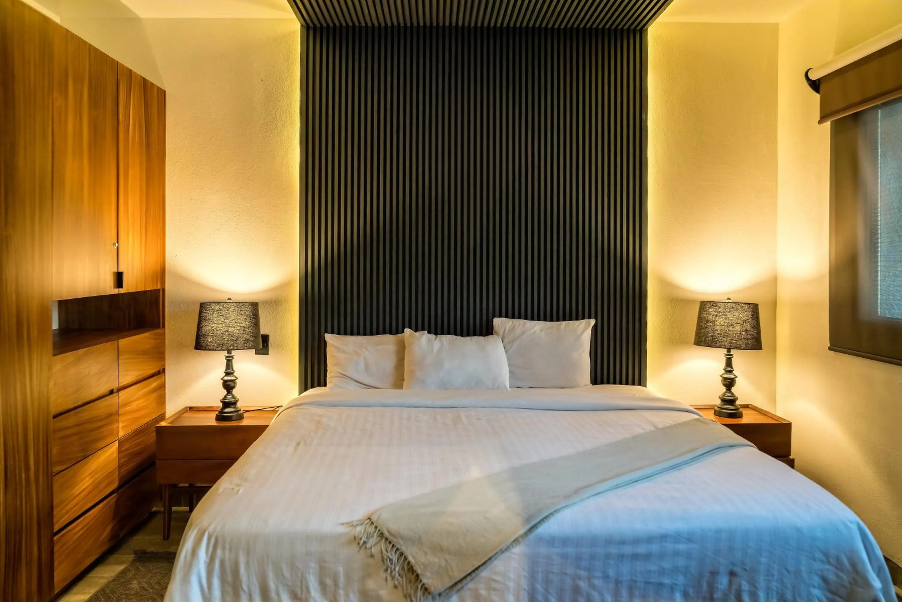 Bed in Nimue Marina Residence