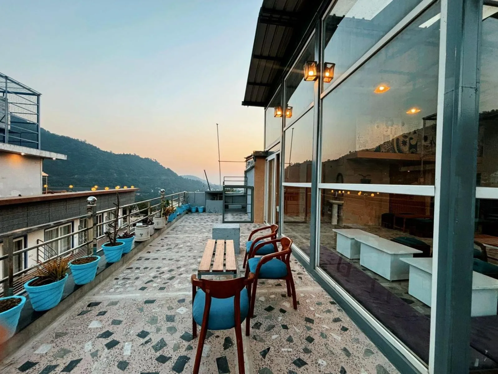 Balcony/Terrace in Trippme Rishikesh - Boutique Hostel, Tapovan