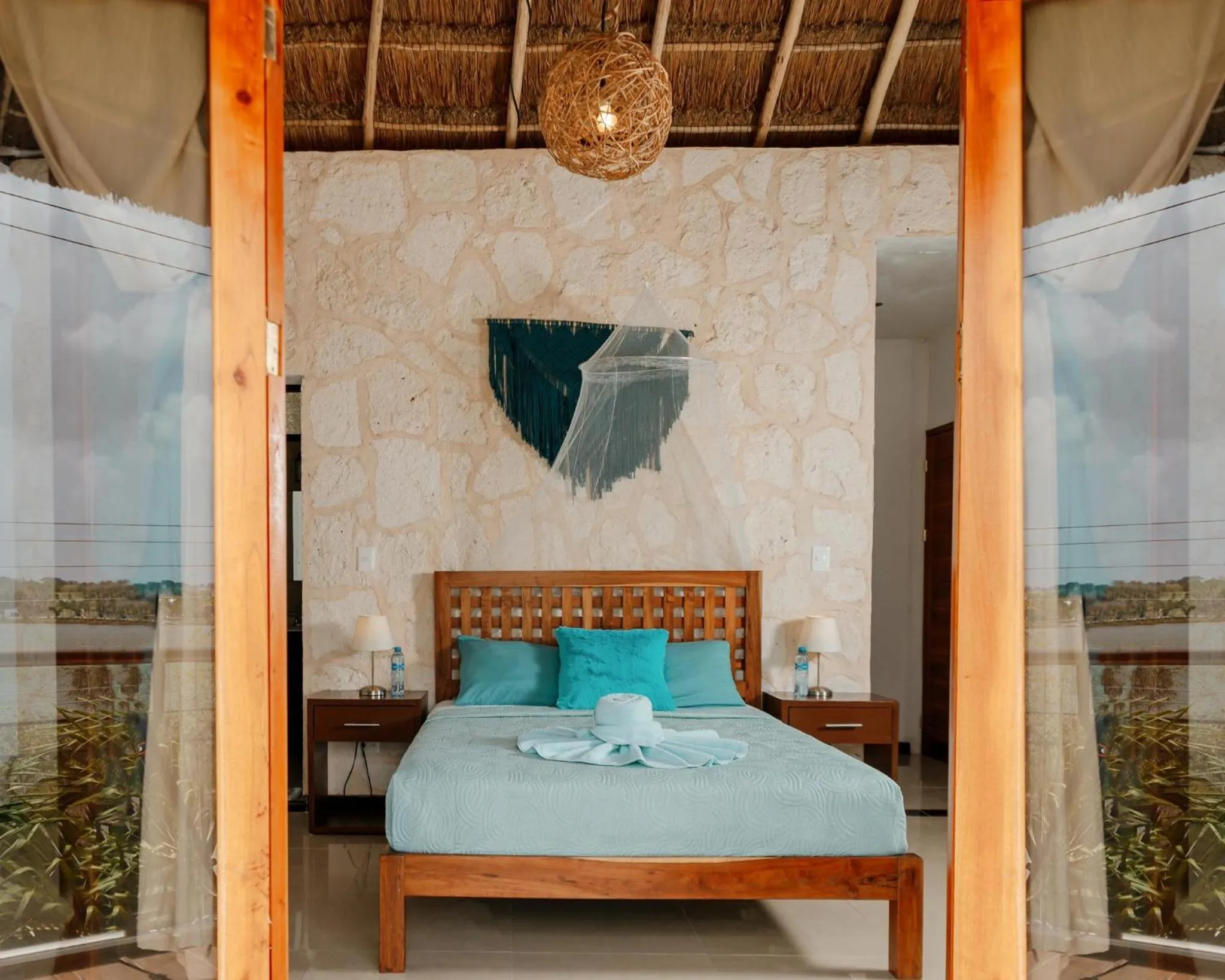 Bed in Hotel Itza Coba